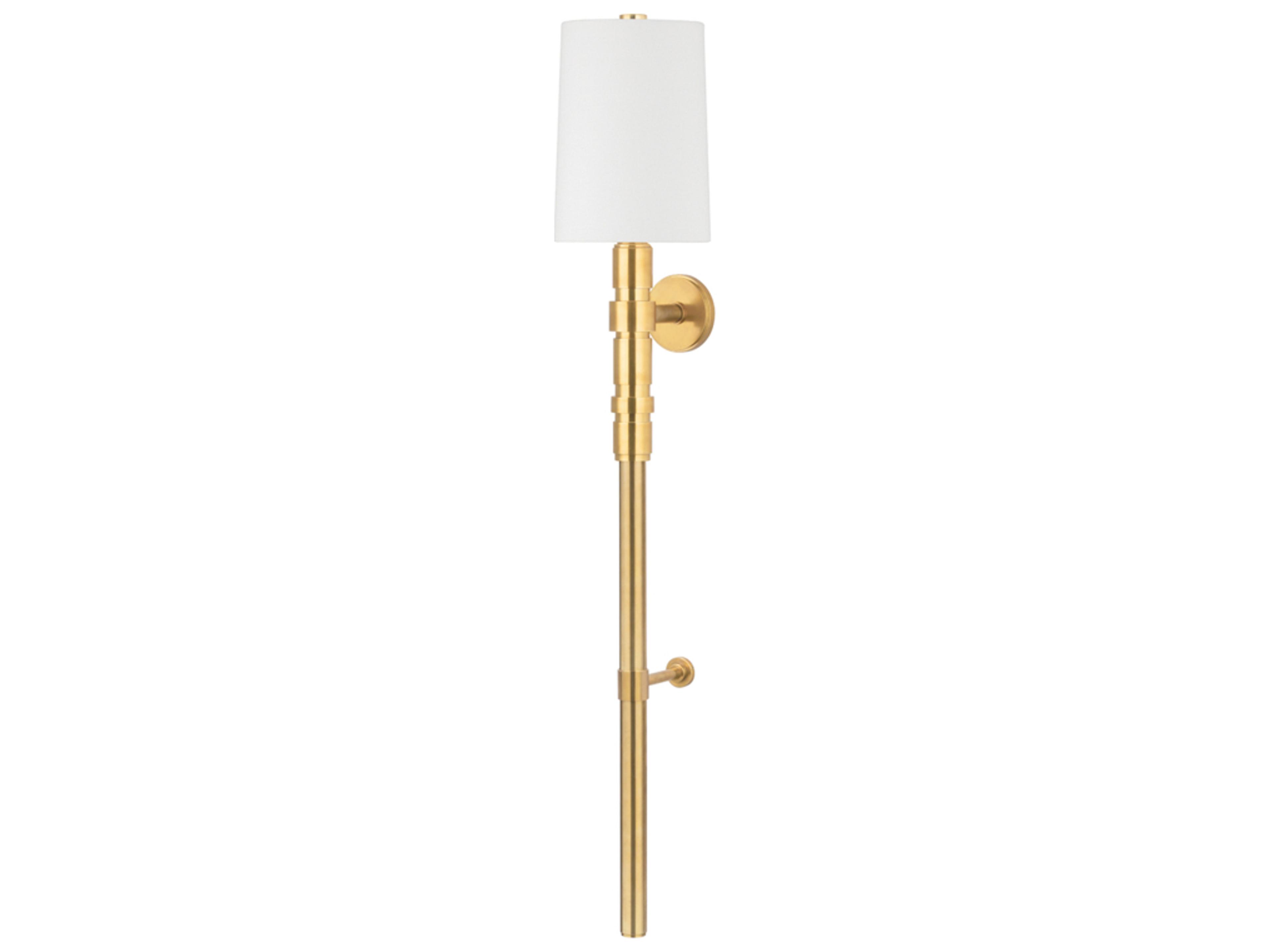 Cormoran 1-Light Vintage Brass Wall Sconce