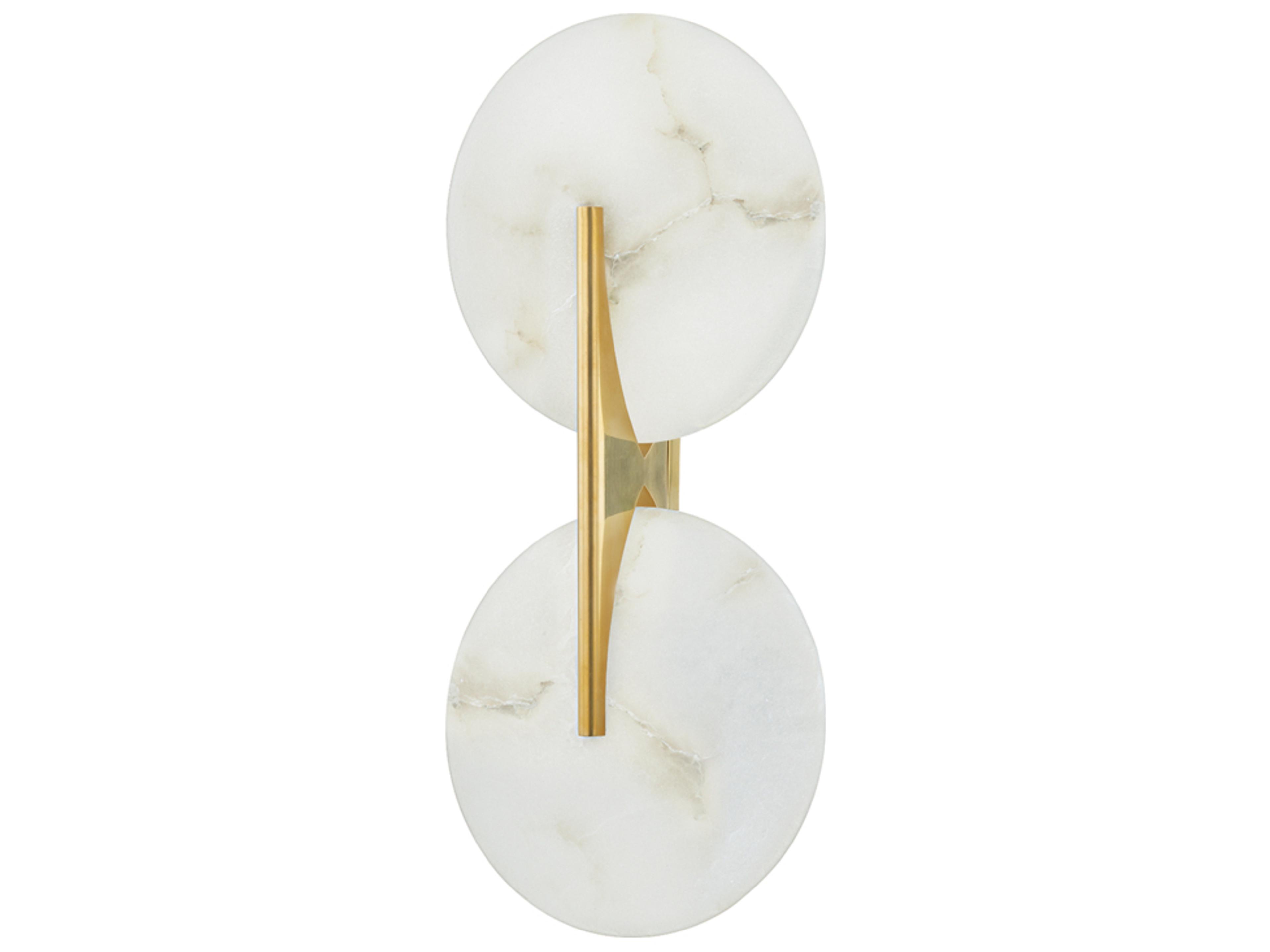 Corbett Lighting Asteria 2-Light Vintage Brass White LED Wall Sconce