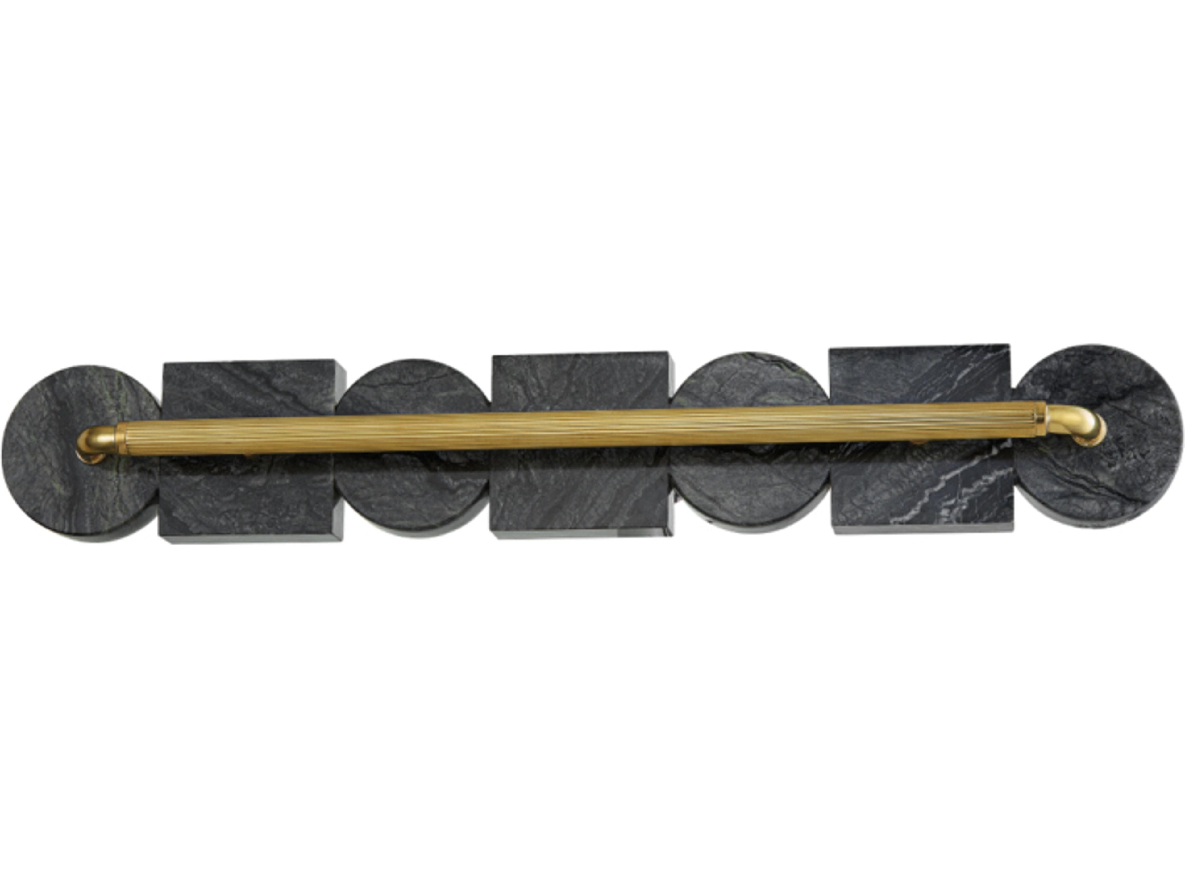 Corbett Lighting Sena 1-Light Vintage Brass Black LED Vanity Light