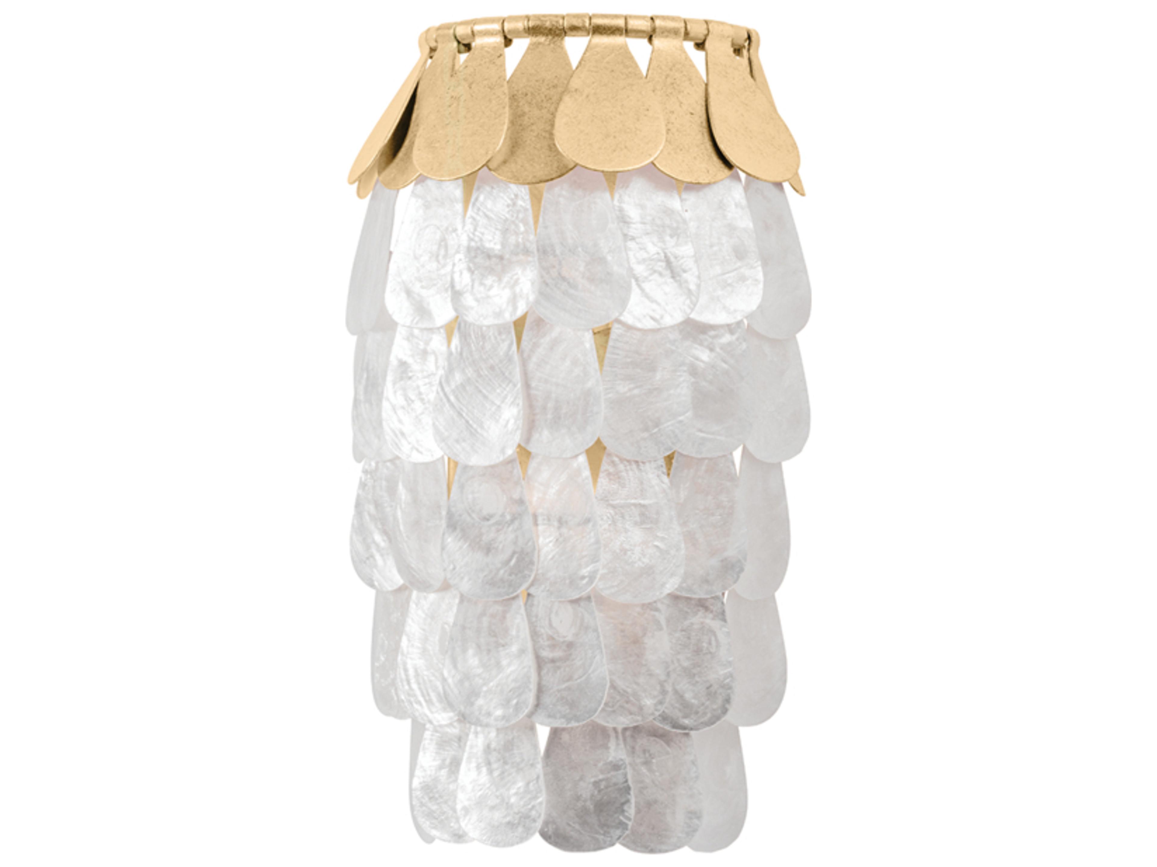Corbett Lighting Coralie 2-Light Vintage Gold Leaf Wall Sconce