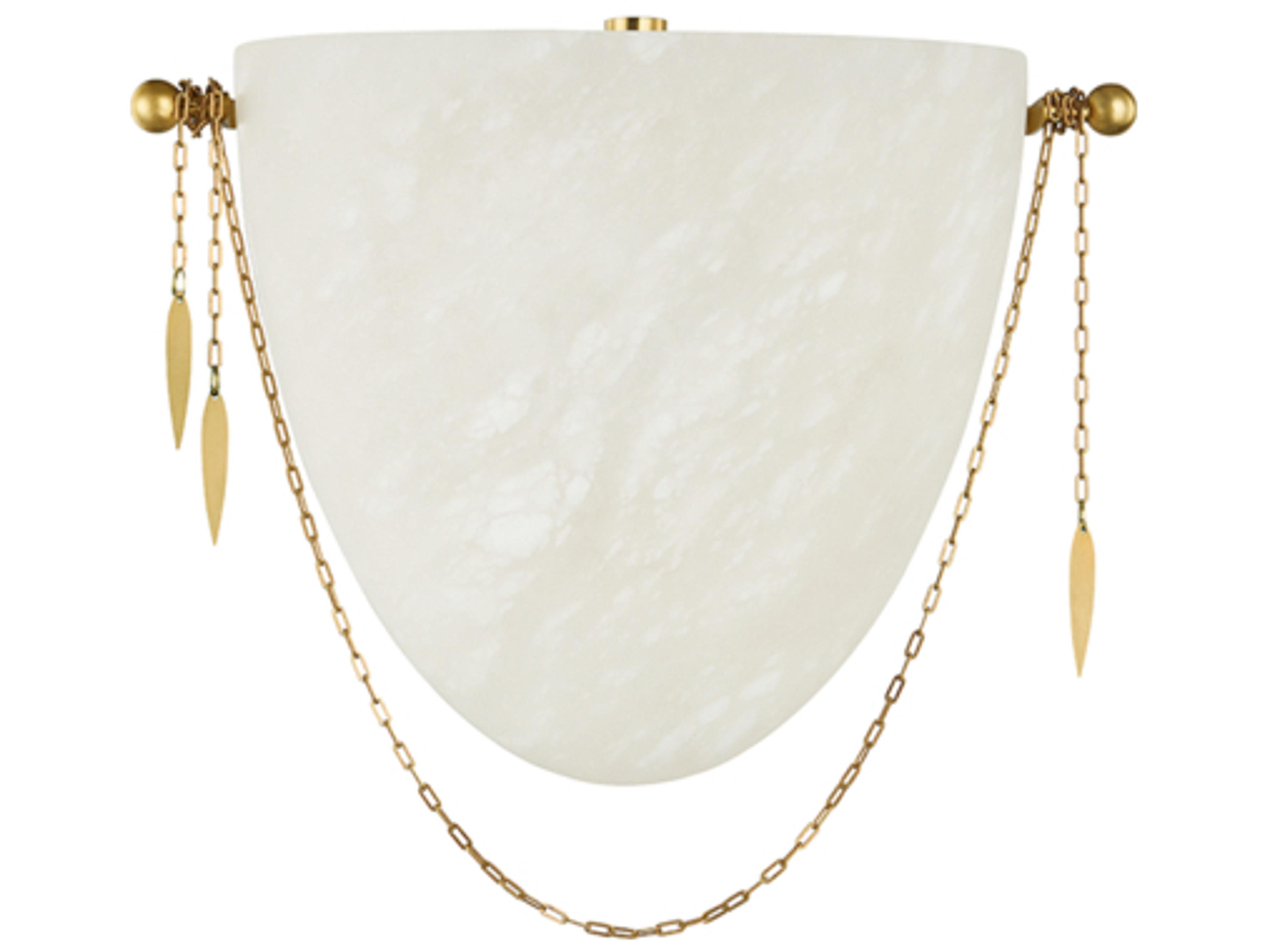 Corbett Lighting Fabriano 1-Light Vintage Polished Brass LED Wall Sconce
