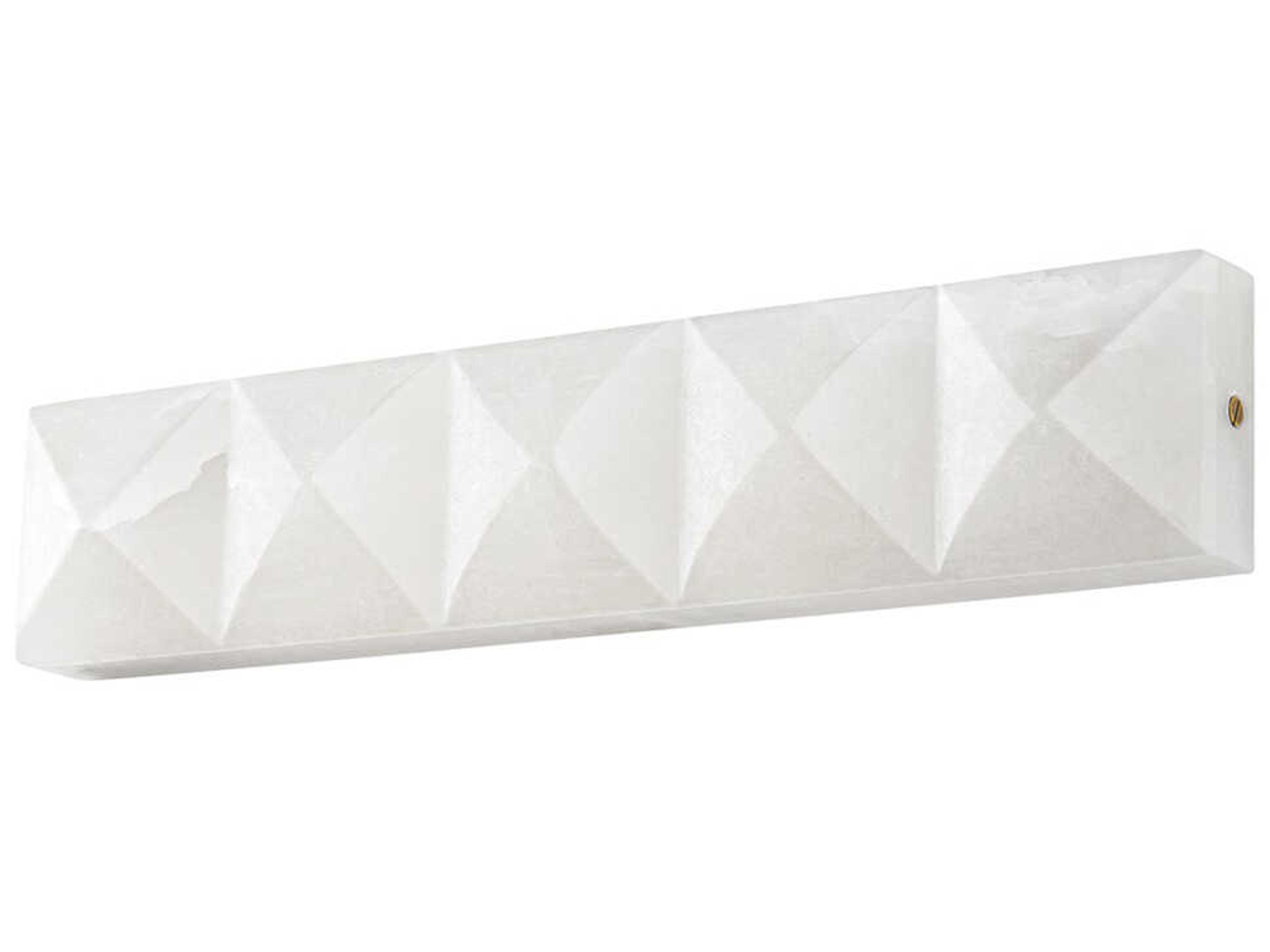 Corbett Lighting Gypsum 1-Light Vintage Brass White Wall Sconce