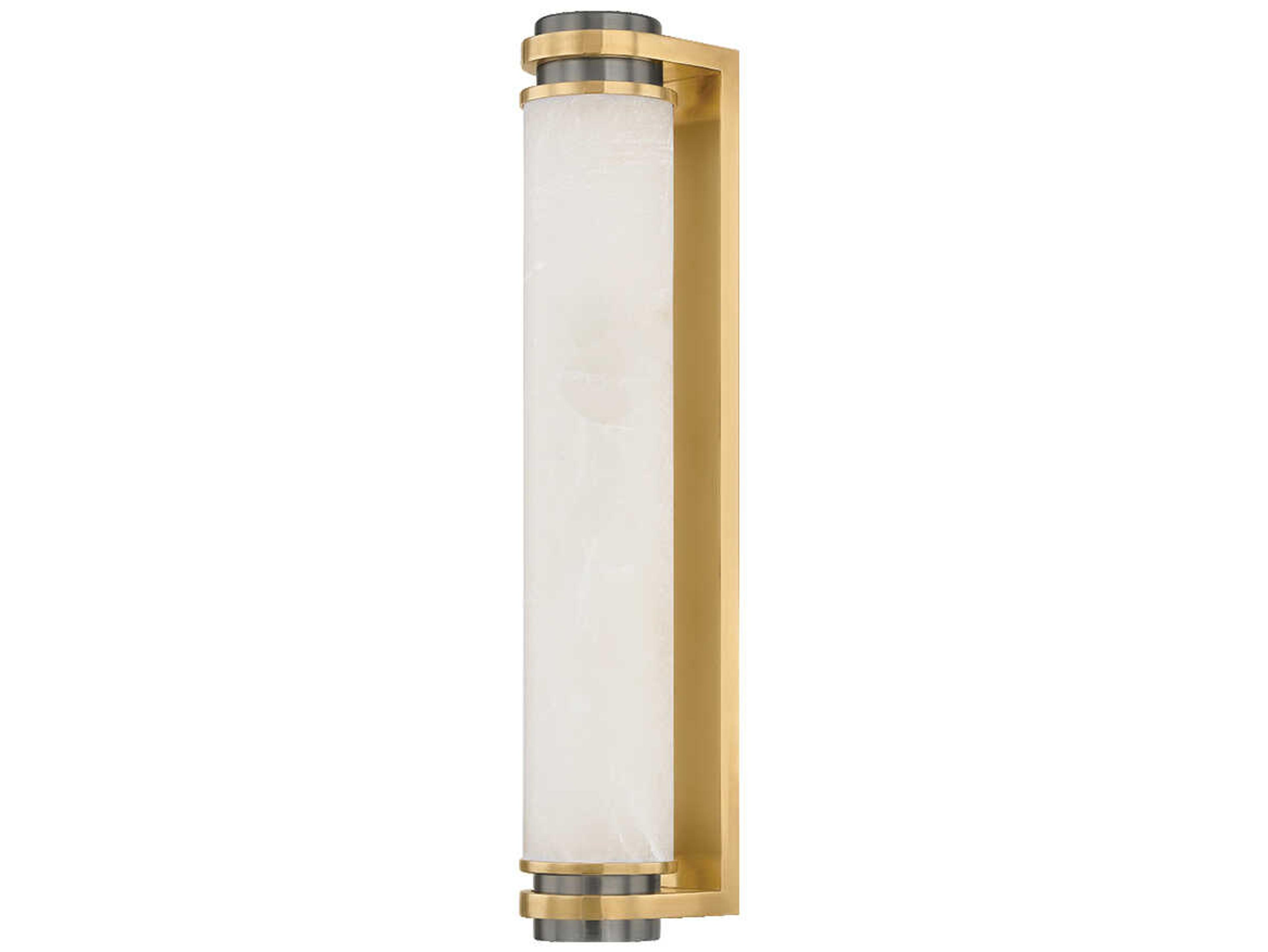 Sorrento 1-Light Vintage Brass Pewter Wall Sconce