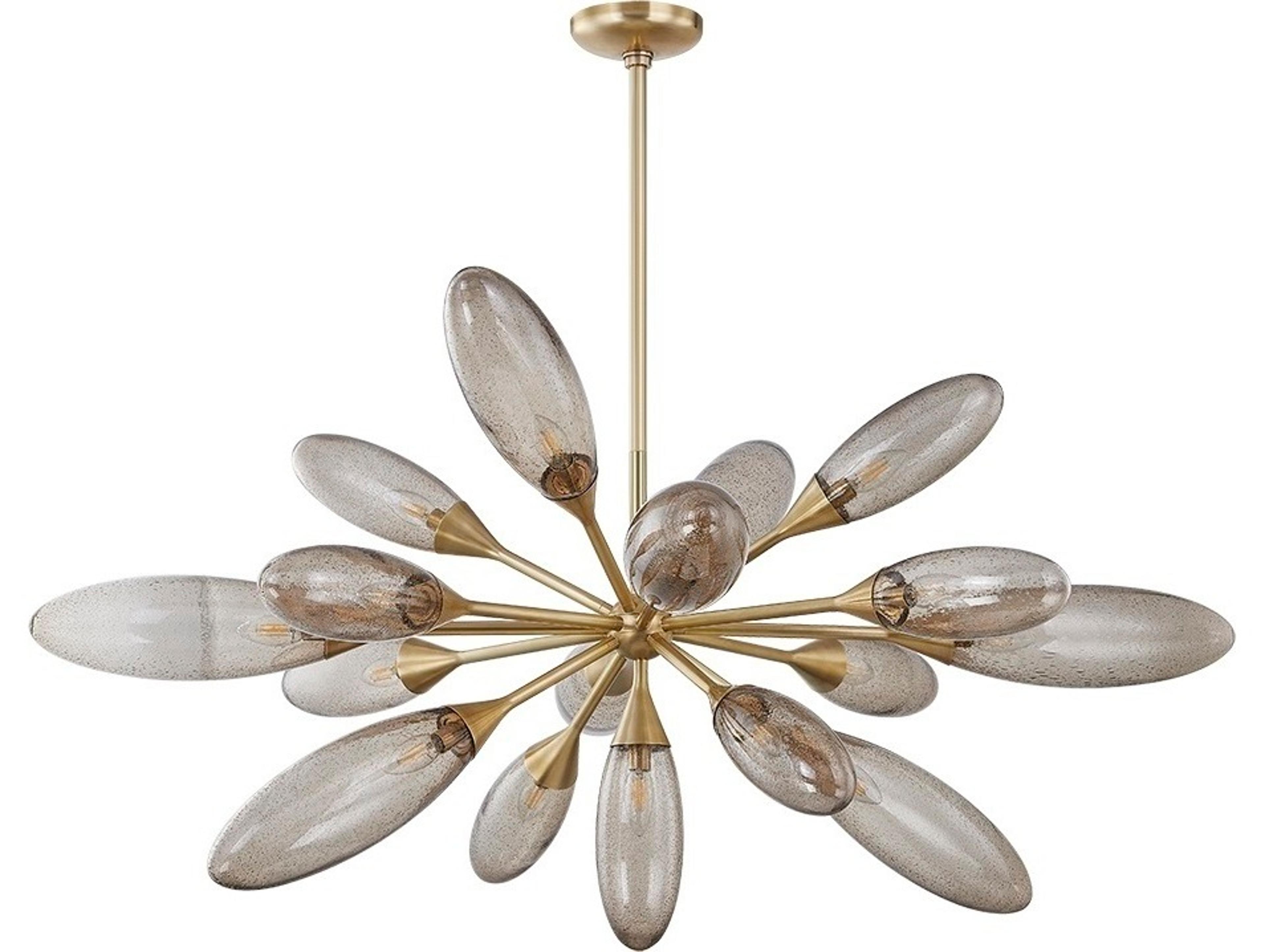 Cordoba 17-Light Vintage Brass Sputnik Chandelier