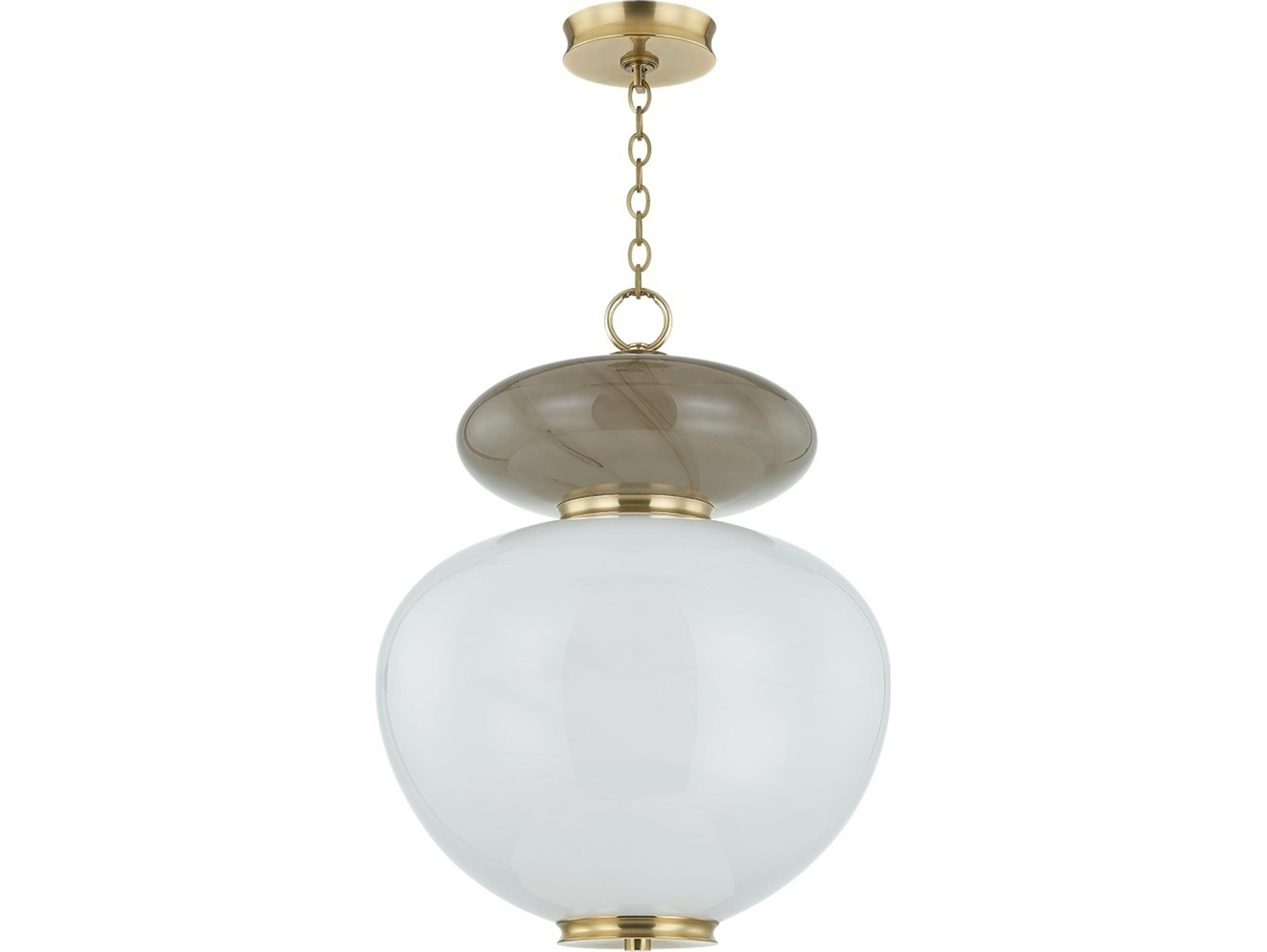 Corbett Lighting Syros 1-Light Vintage Brass Pendant