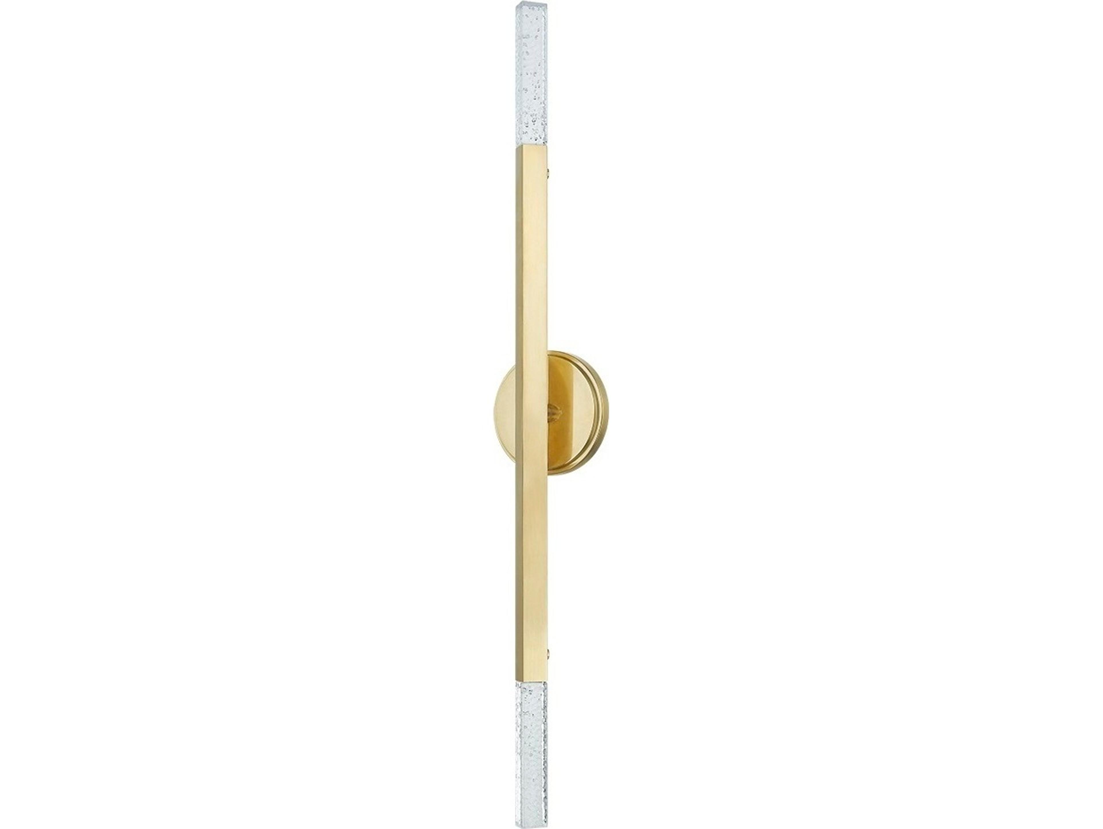 Strasbourg 2-Light Vintage Brass Wall Sconce