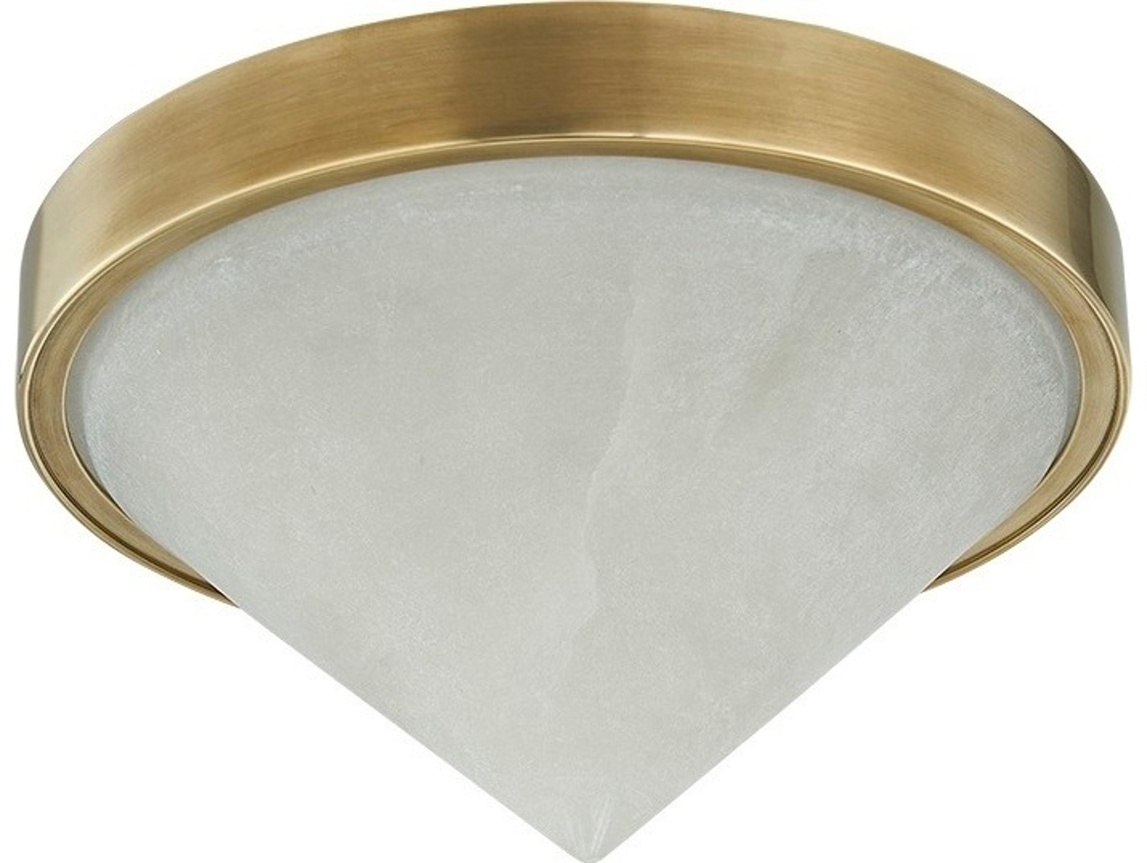 Corbett Lighting Colmar 1-Light Vintage Brass Flush Mount