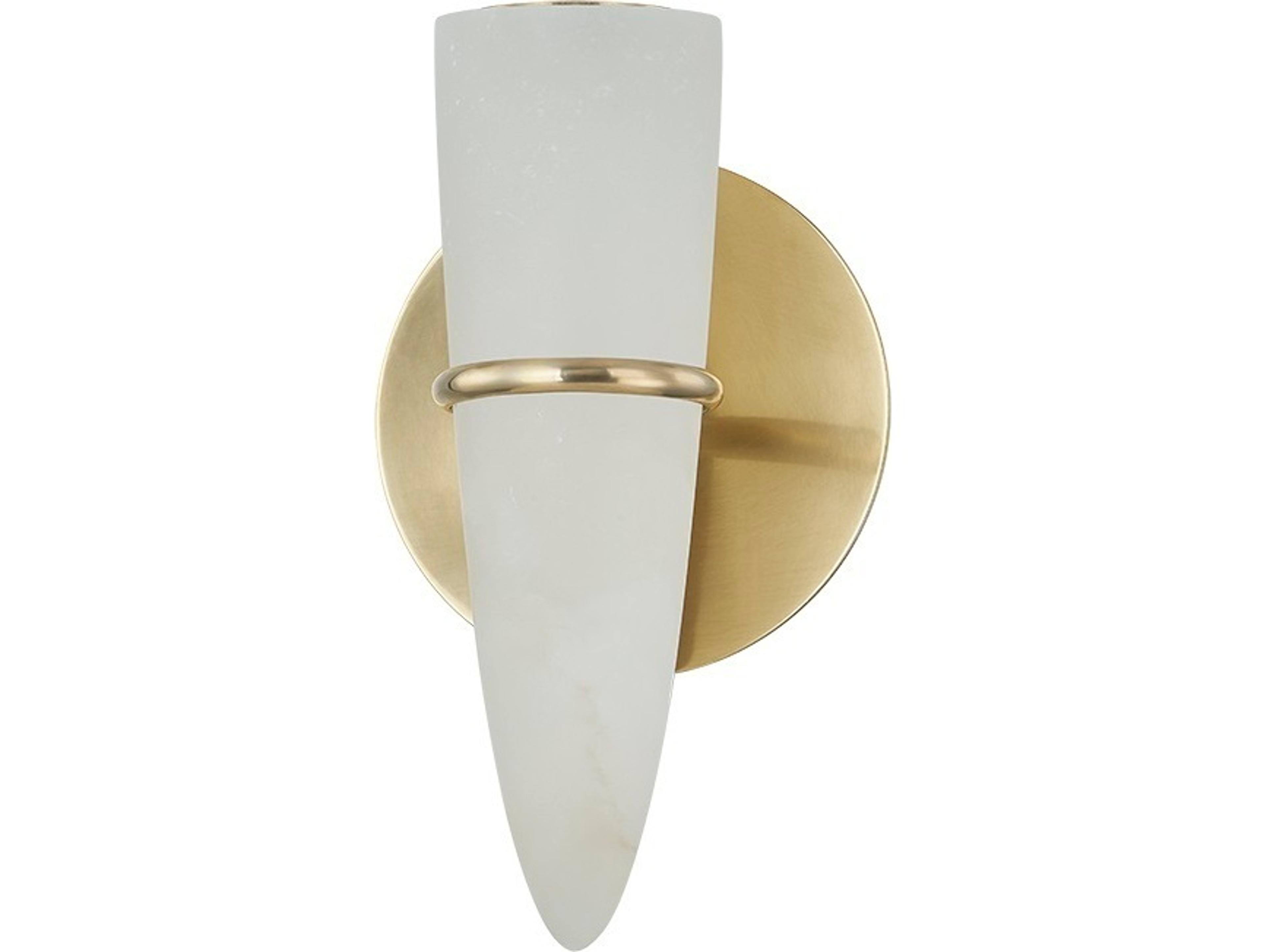 Lombardy 1-Light Vintage Brass Wall Sconce