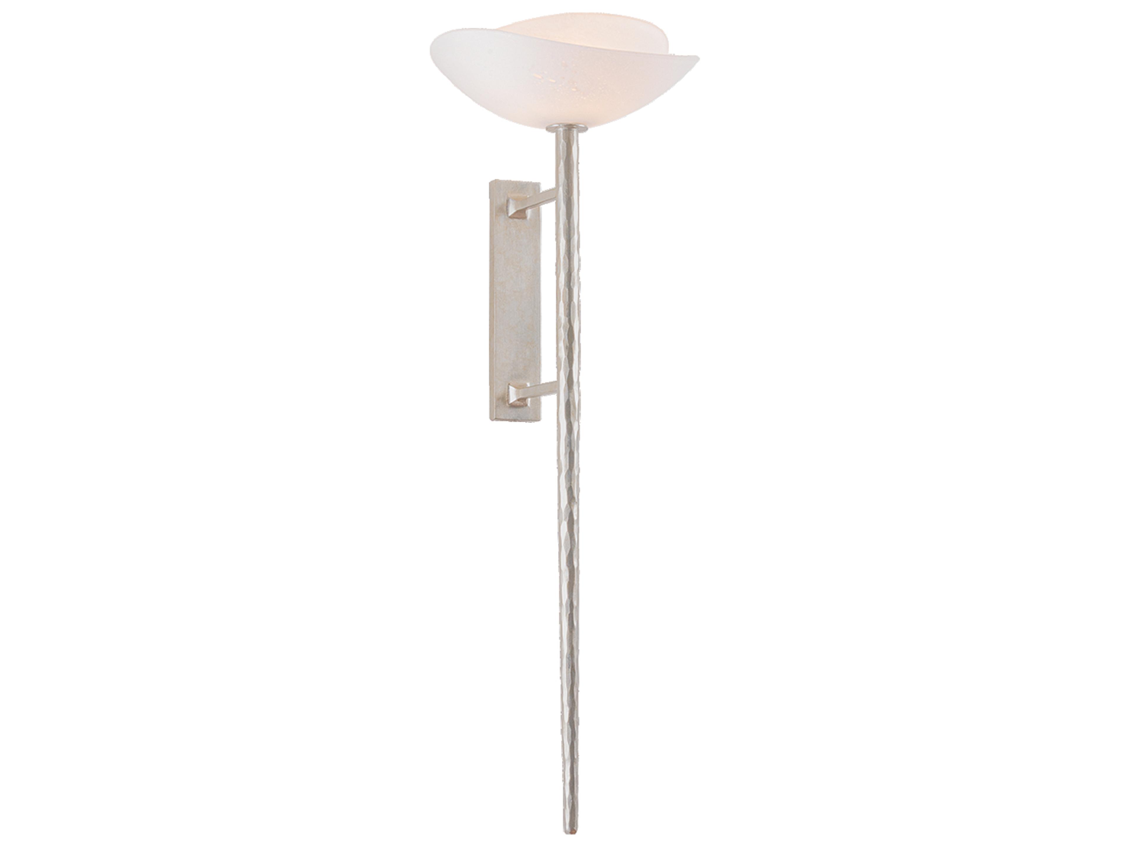 Corbett Lighting Coppa 1-Light Warm Silver Leaf Wall Sconce