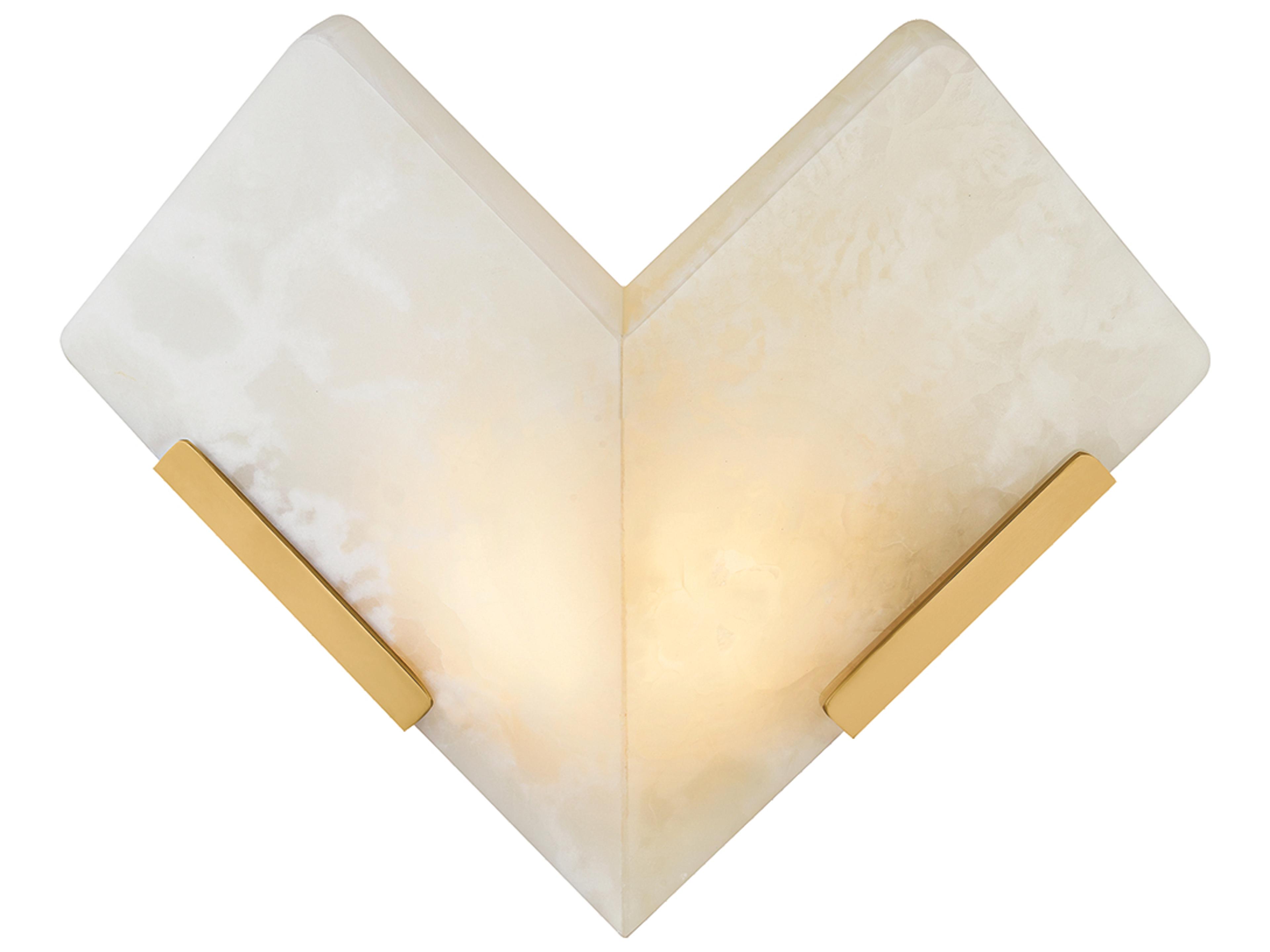 Corbett Lighting Geo 1-Light Vintage Brass Wall Sconce