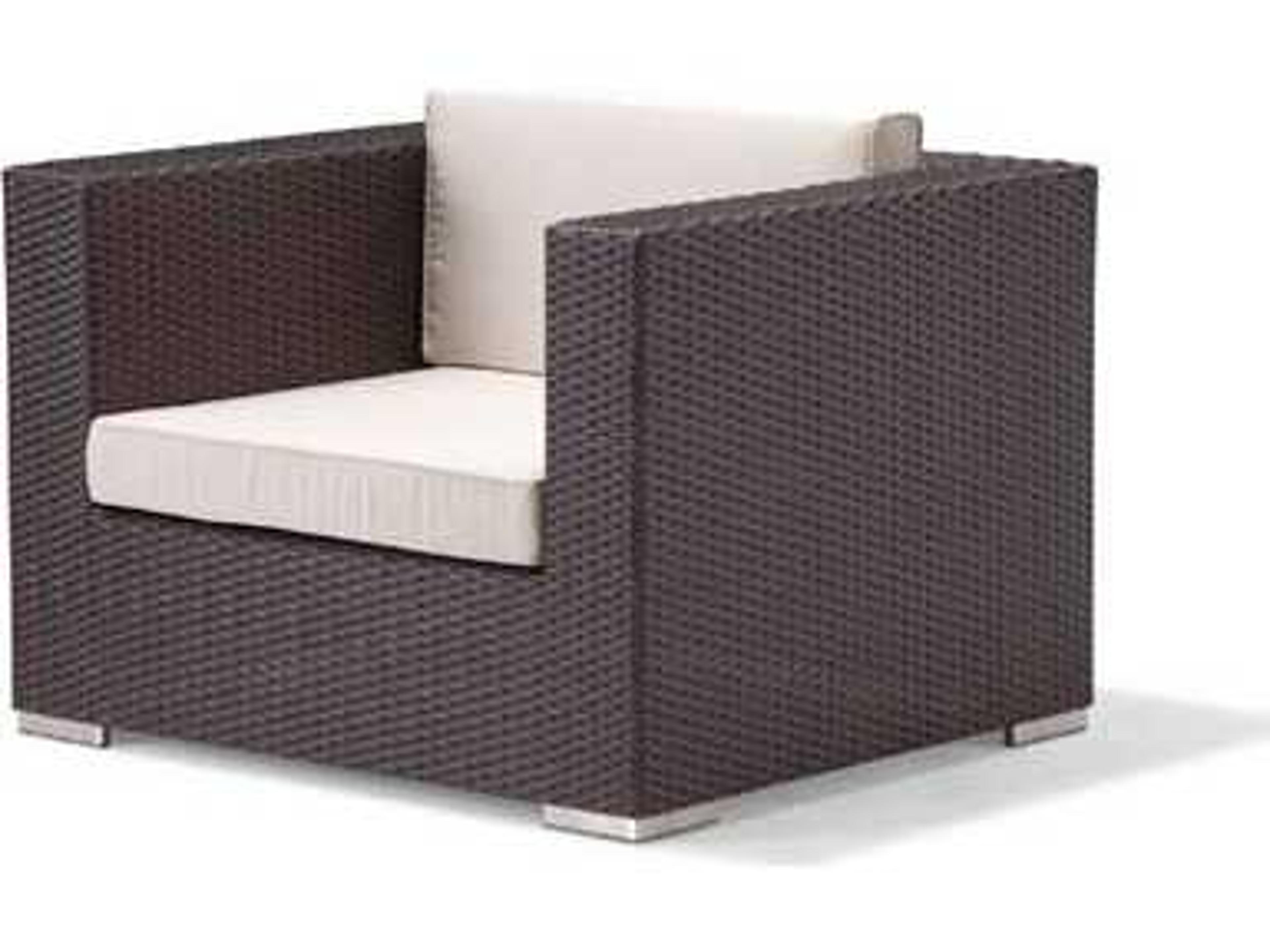 Caluco Dijon Wicker Majestic Black Patio Lounge Chair