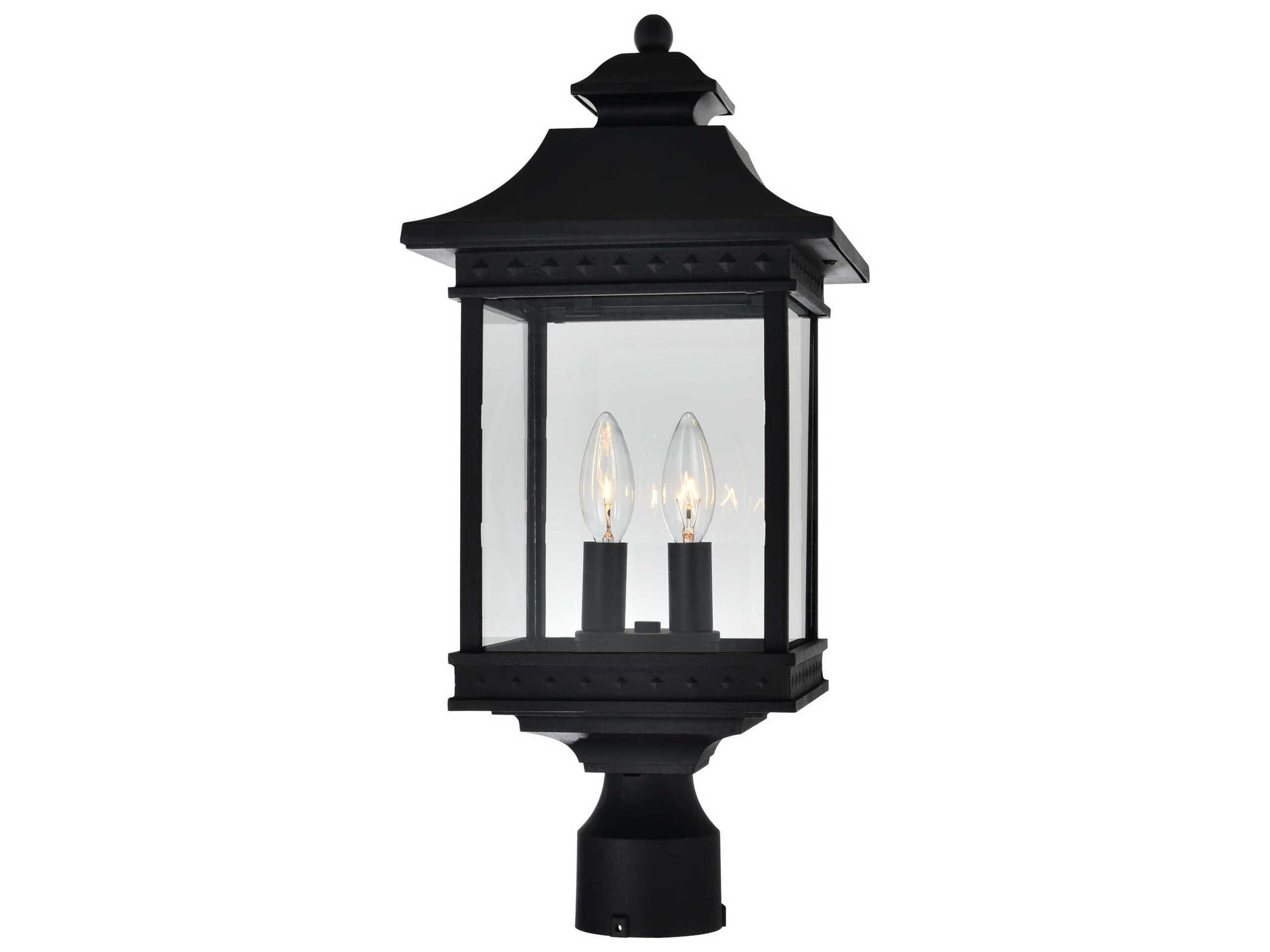 CWI Lighting Cleveland 2-Light Outdoor Post Light