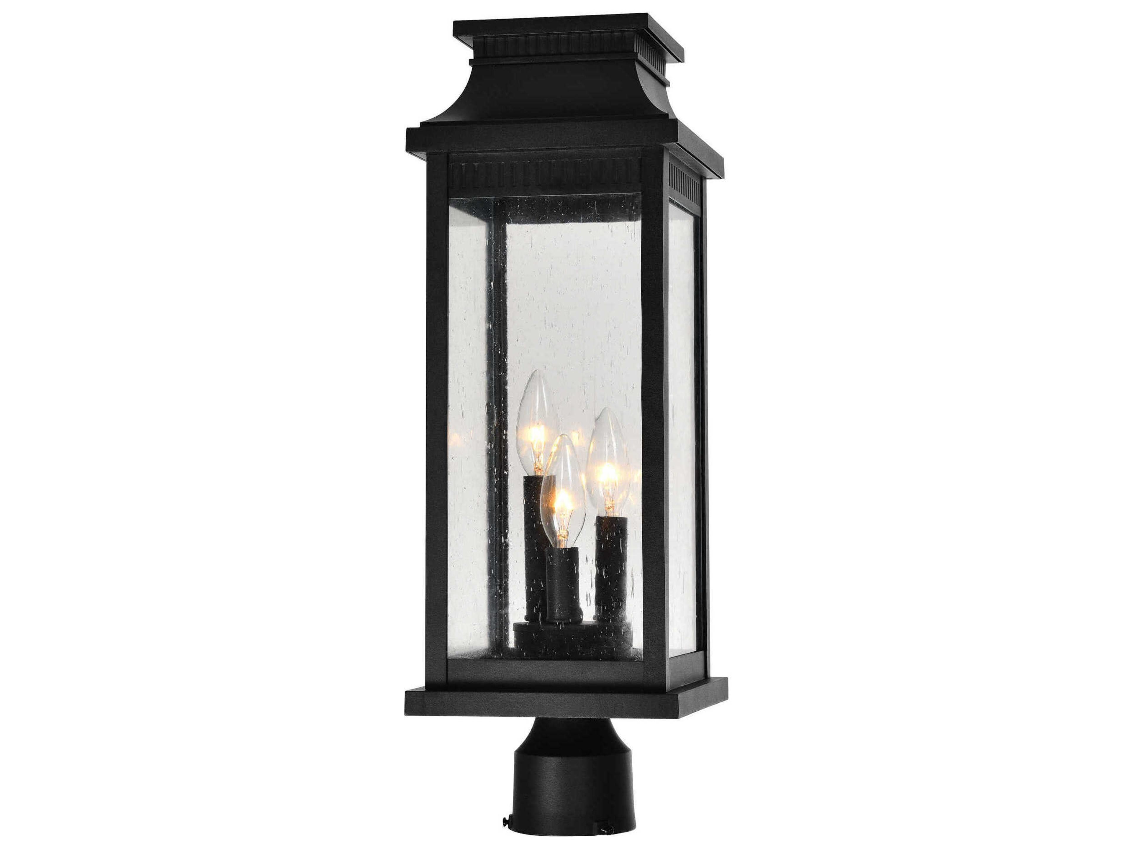 CWI Lighting Milford 3-Light Outdoor Post Light