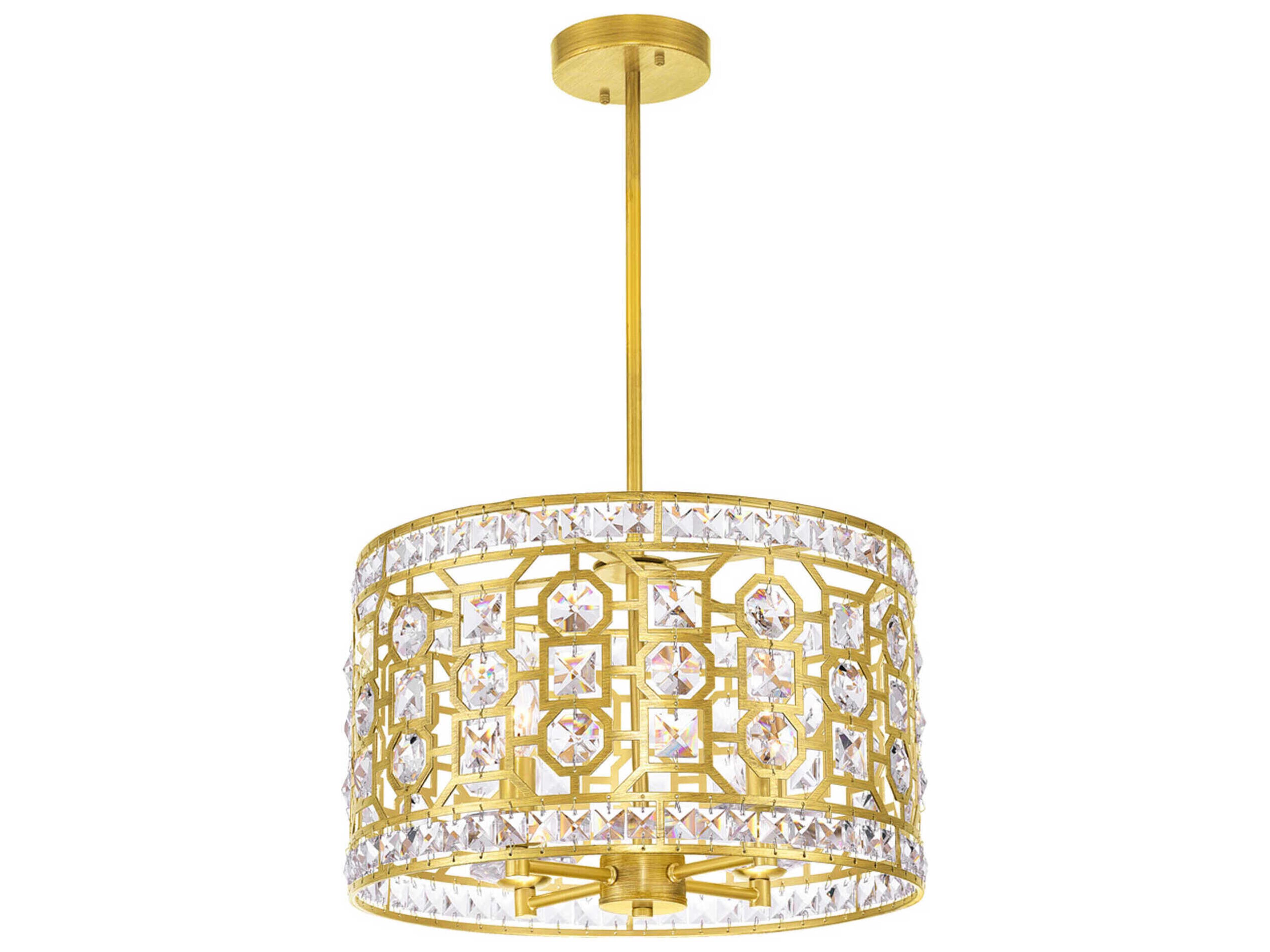 CWI Lighting Belinda 4-Light Champagne Gold Chandelier