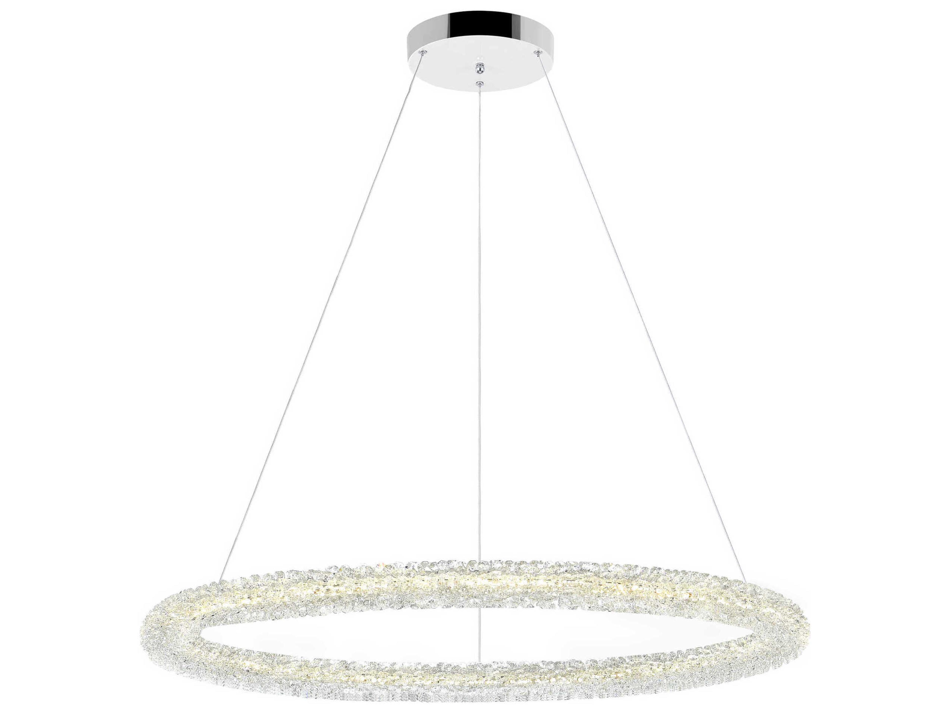CWI Lighting Arielle Chrome Round Pendant
