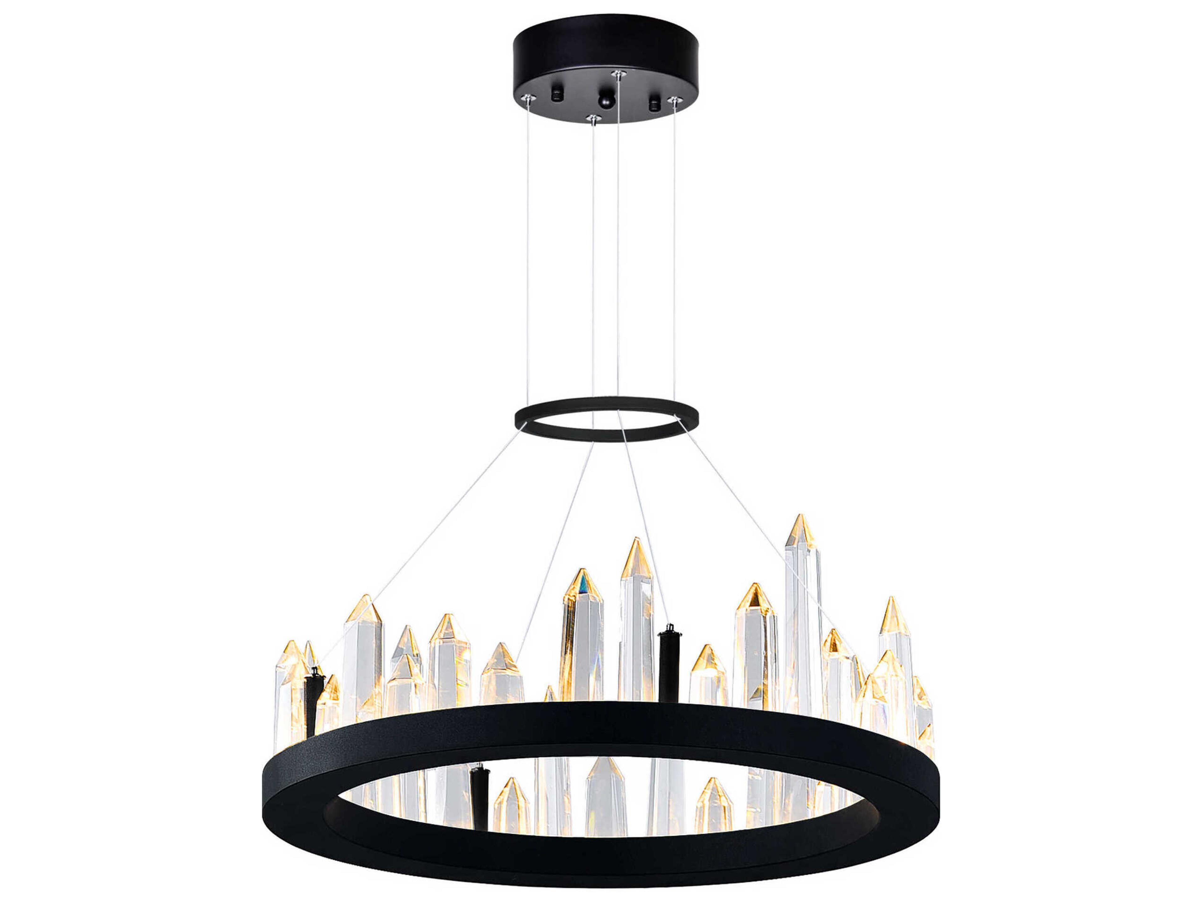 CWI Lighting Juliette Black Round Pendant