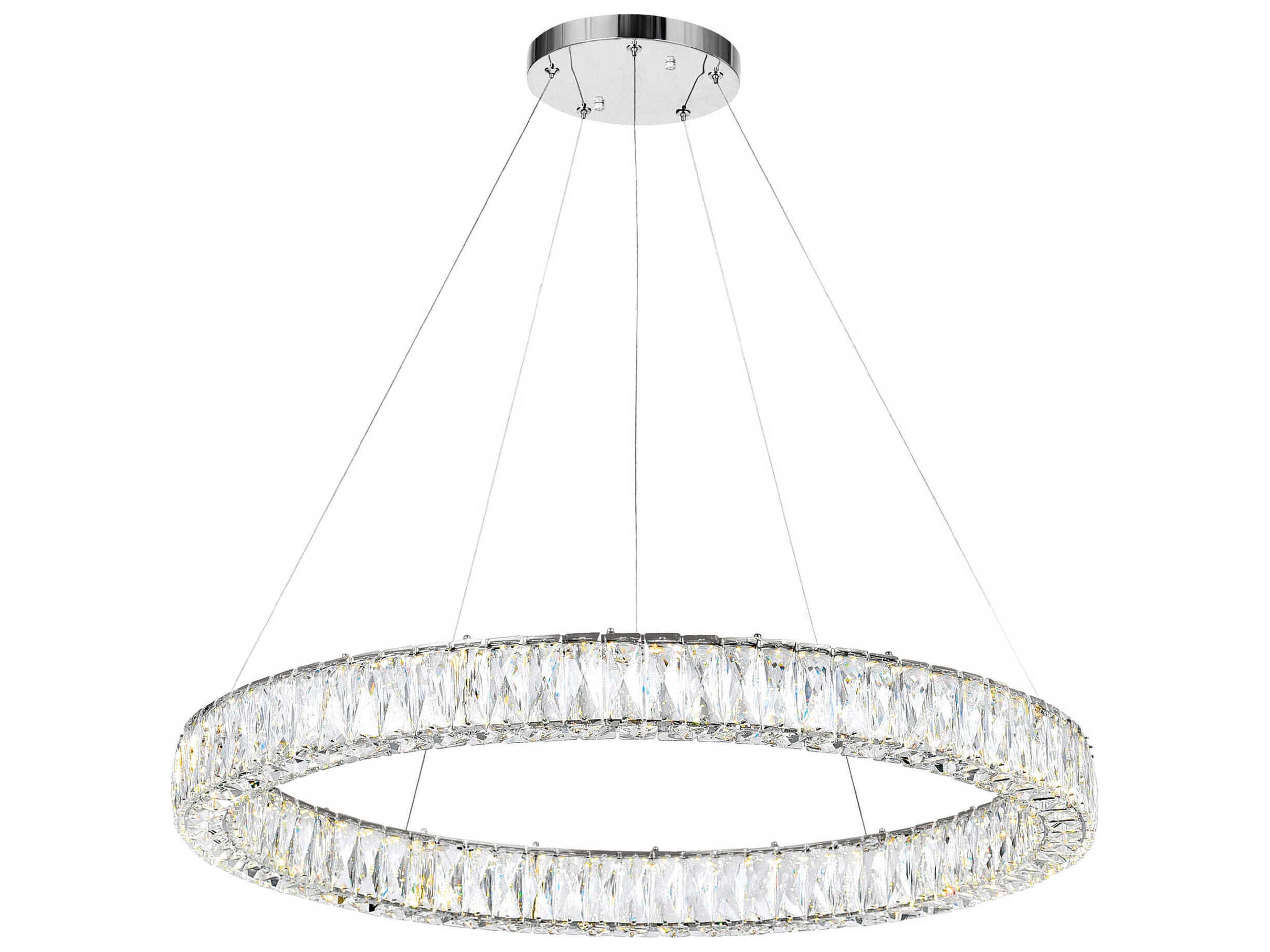 CWI Lighting Madeline Chrome Round Pendant