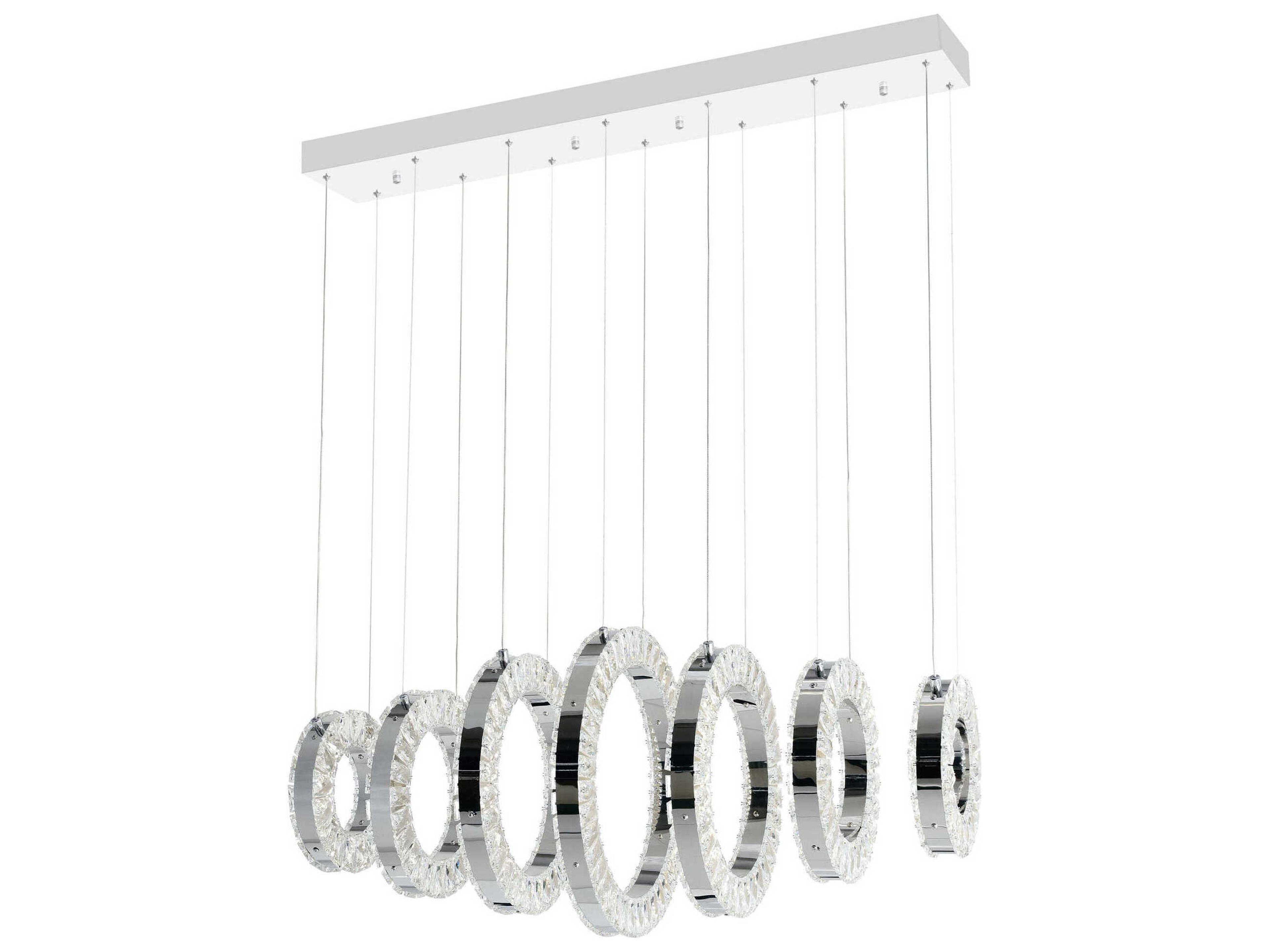 CWI Lighting Celina Chrome Island Pendant