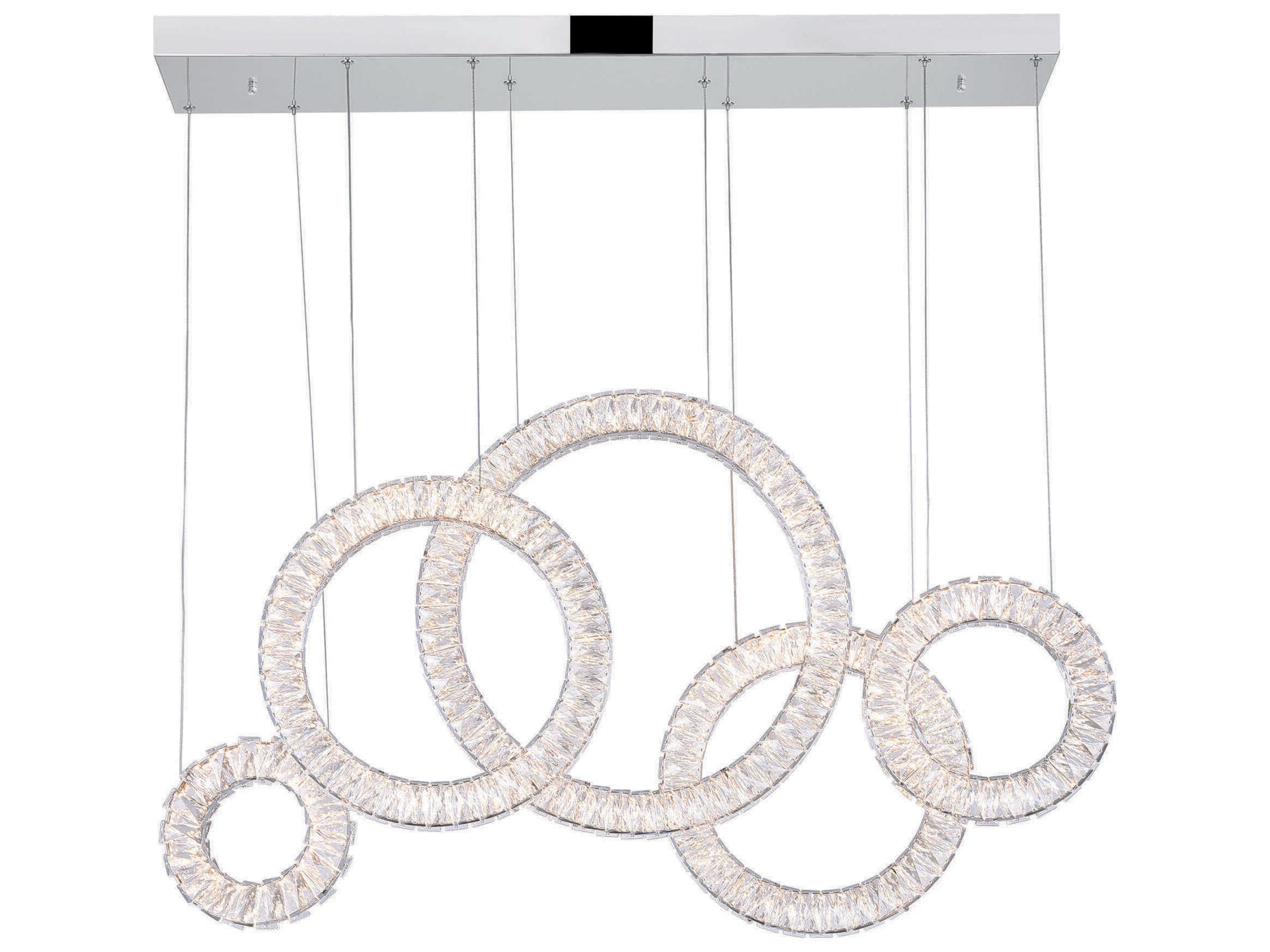 CWI Lighting Celina Chrome Island Pendant