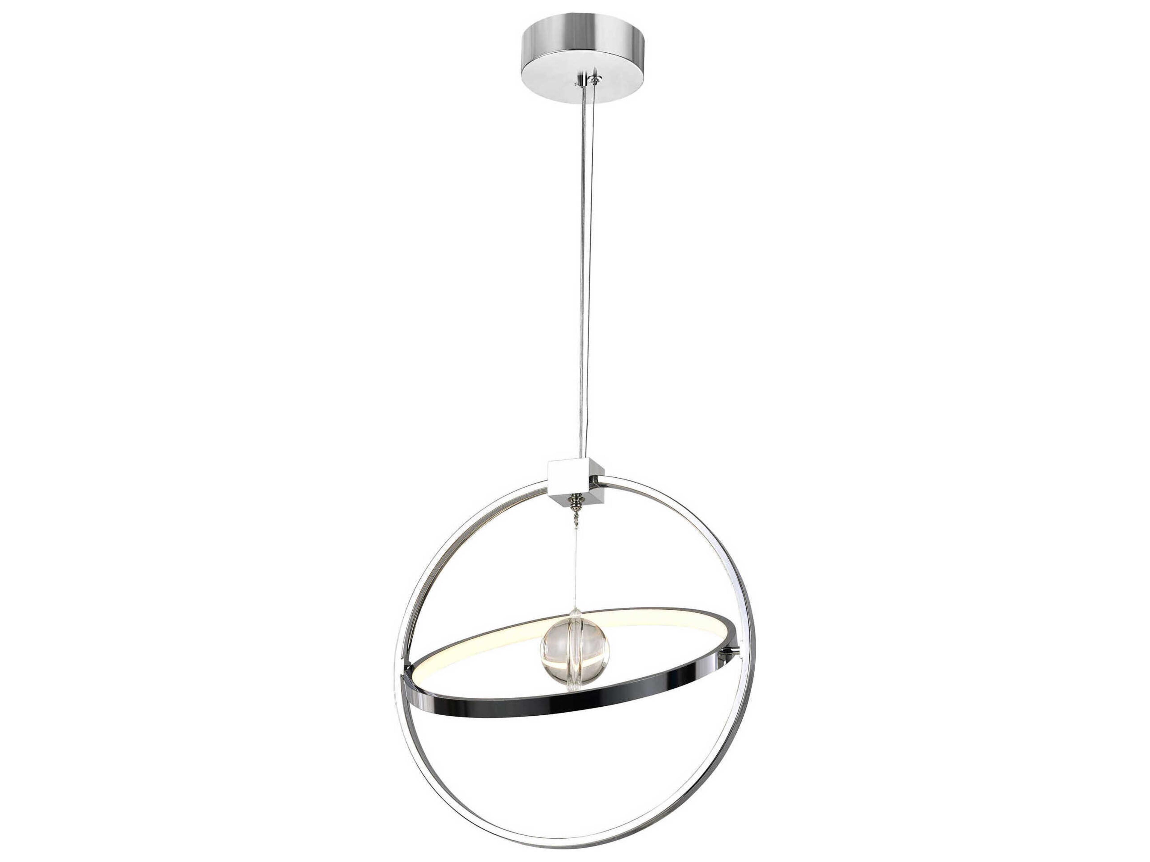 CWI Lighting Colette Chrome Round Pendant