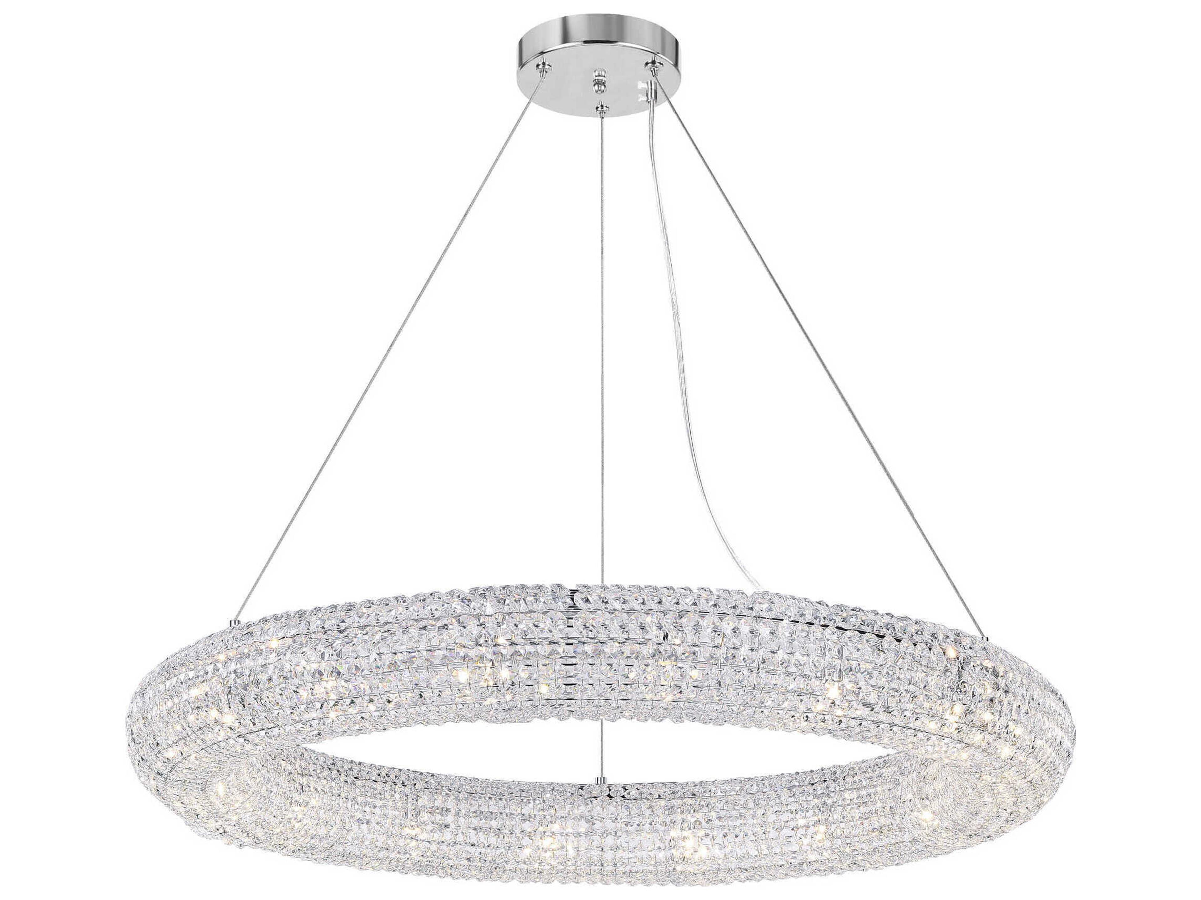 CWI Lighting Veronique 16-Light Chrome Round Chandelier