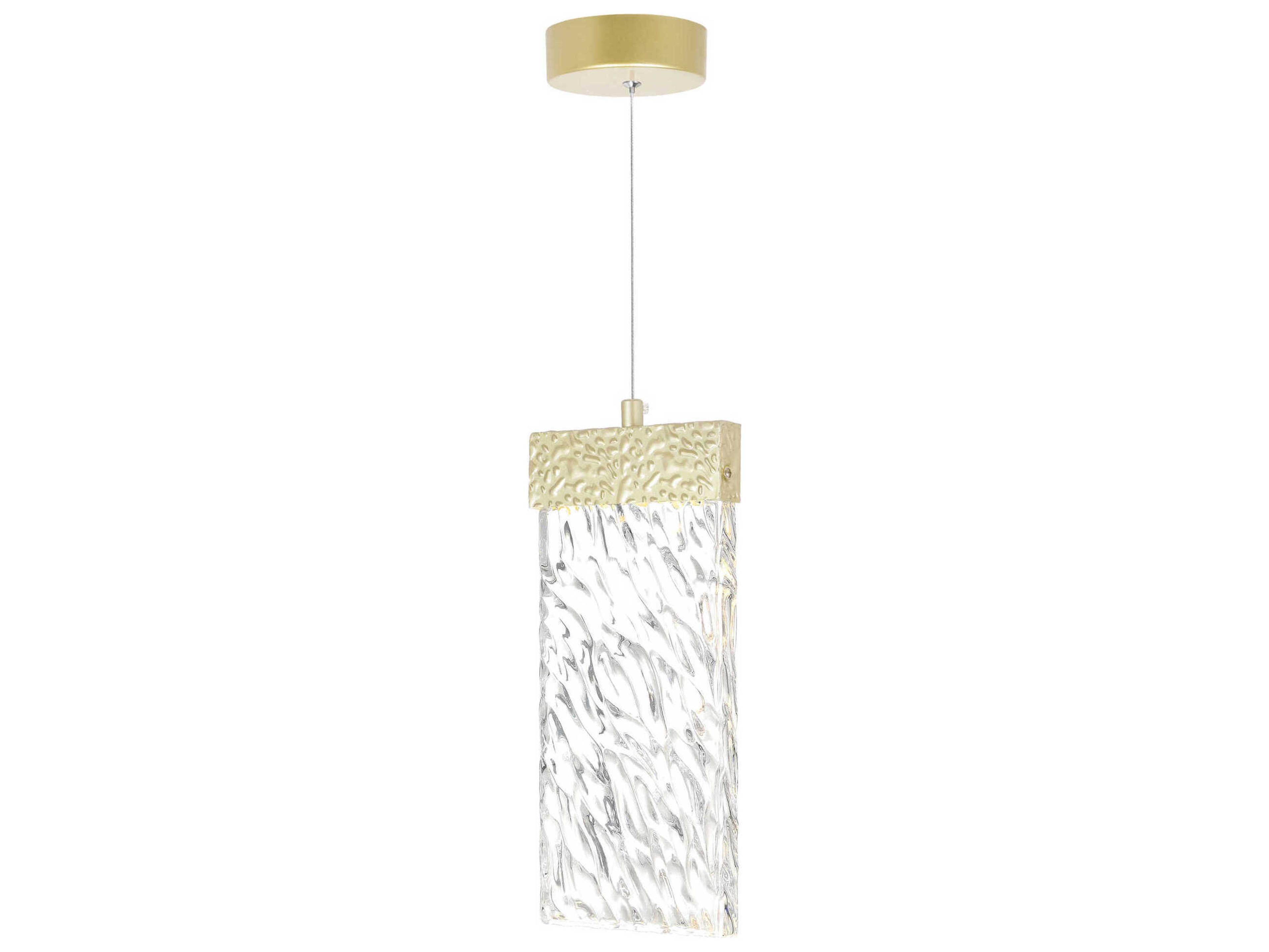 CWI Lighting Carolina Gold Leaf Mini Pendant