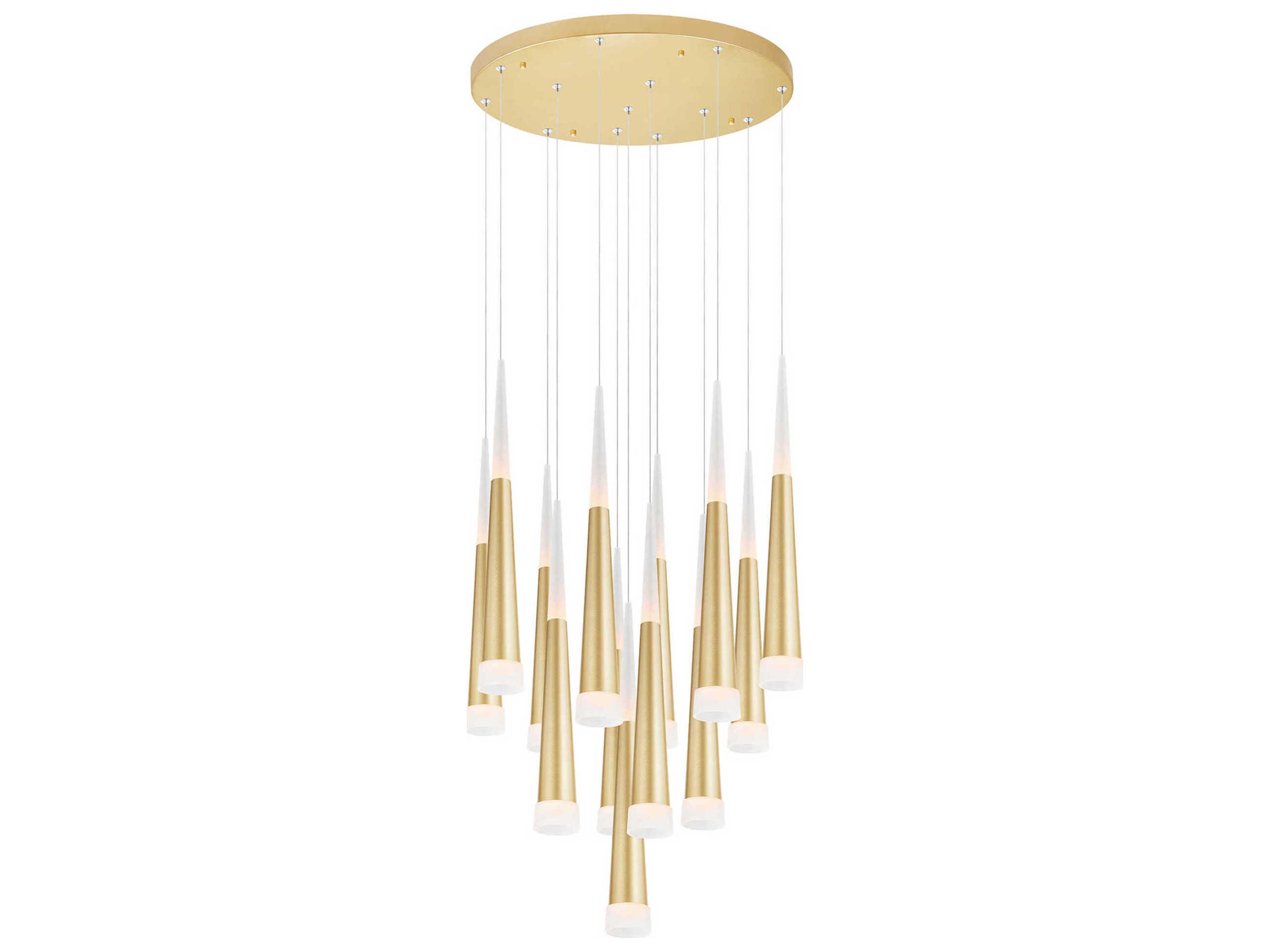 CWI Lighting Andes Satin Gold Pendant