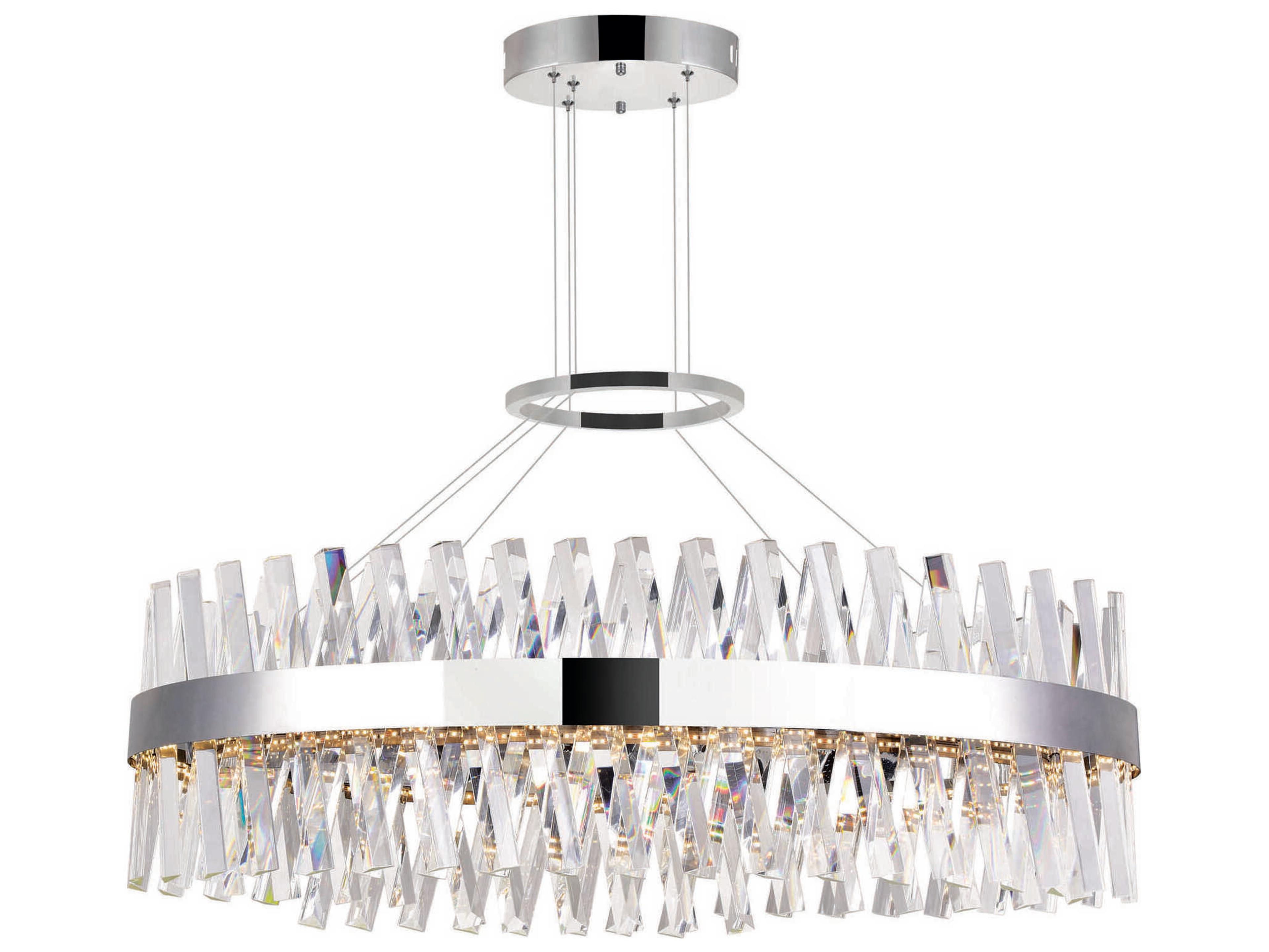 CWI Lighting Glace Chrome Round Island Pendant