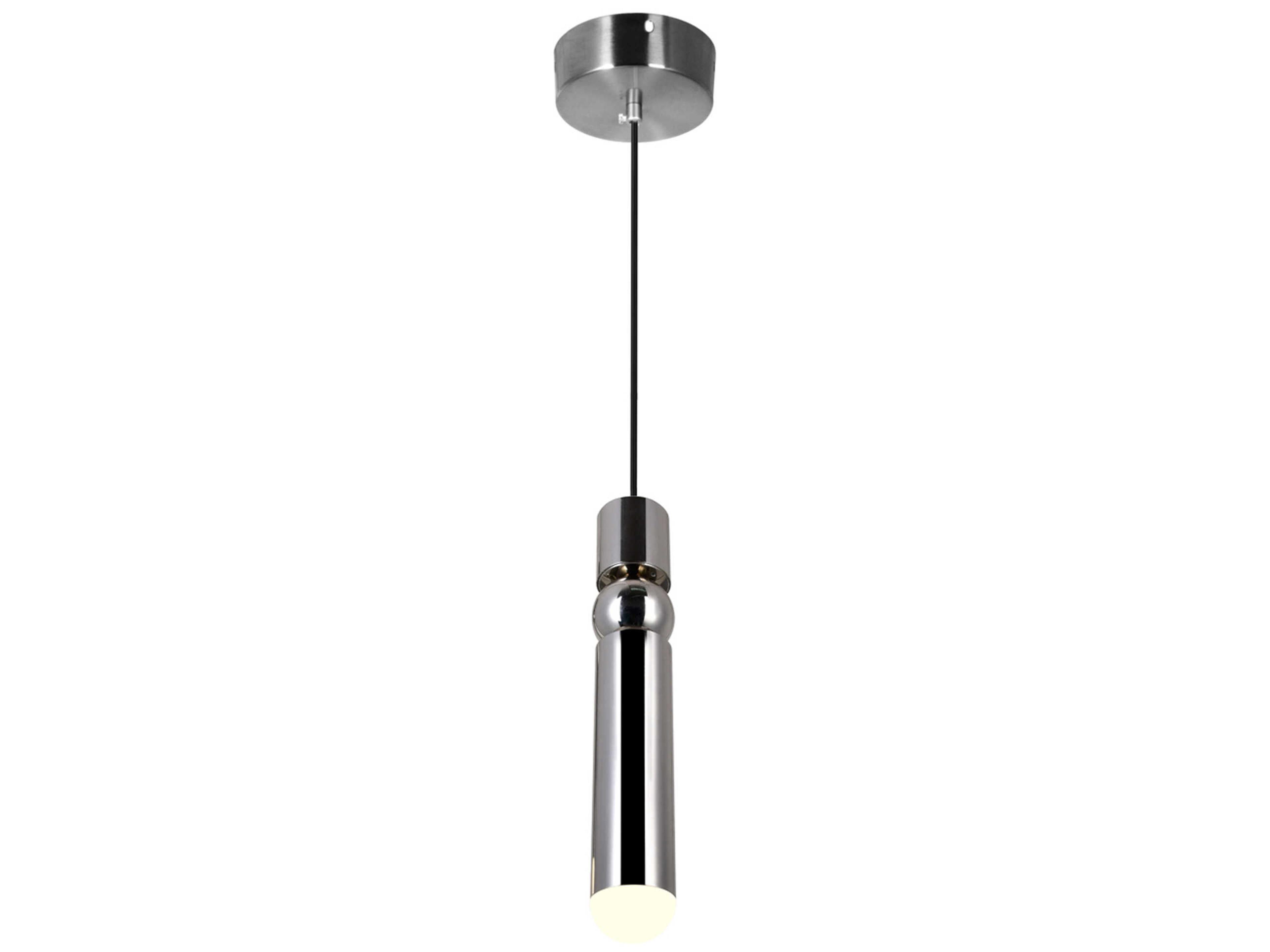 CWI Lighting Chime Polished Nickel Linear Mini Pendant