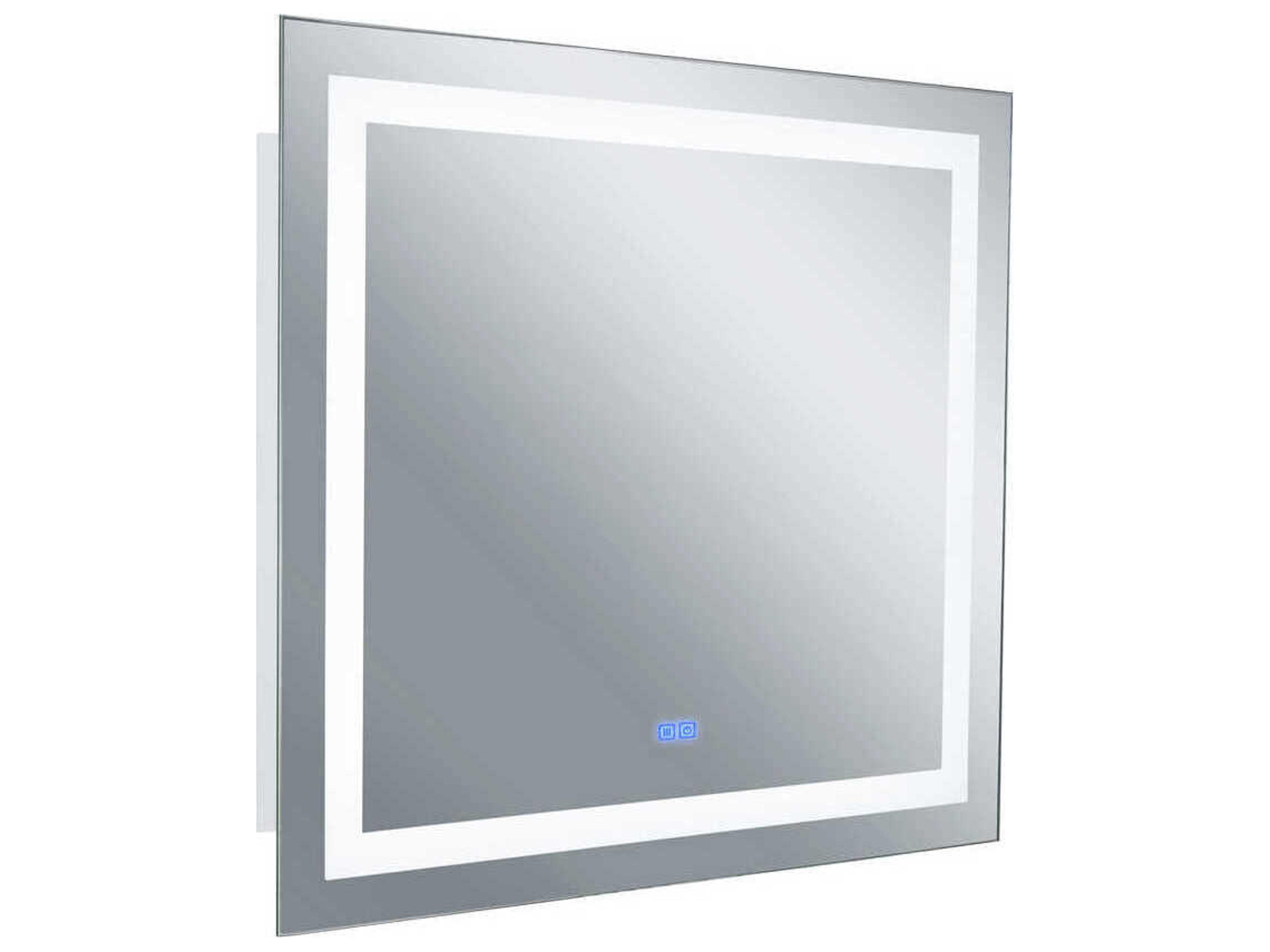 CWI Lighting Abril White Rectangular Wall Mirror