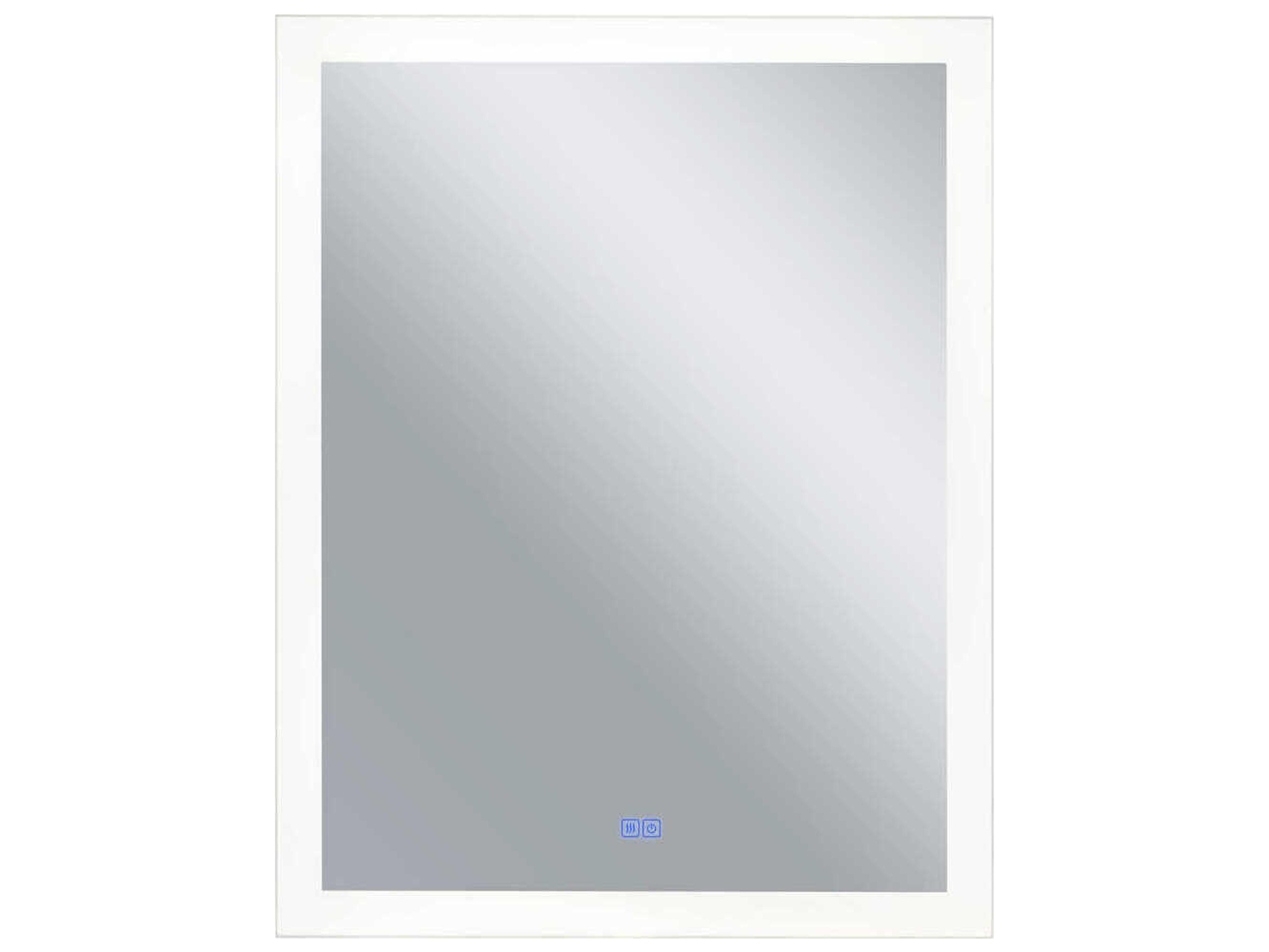 CWI Lighting Abigail White Rectangular Wall Mirror