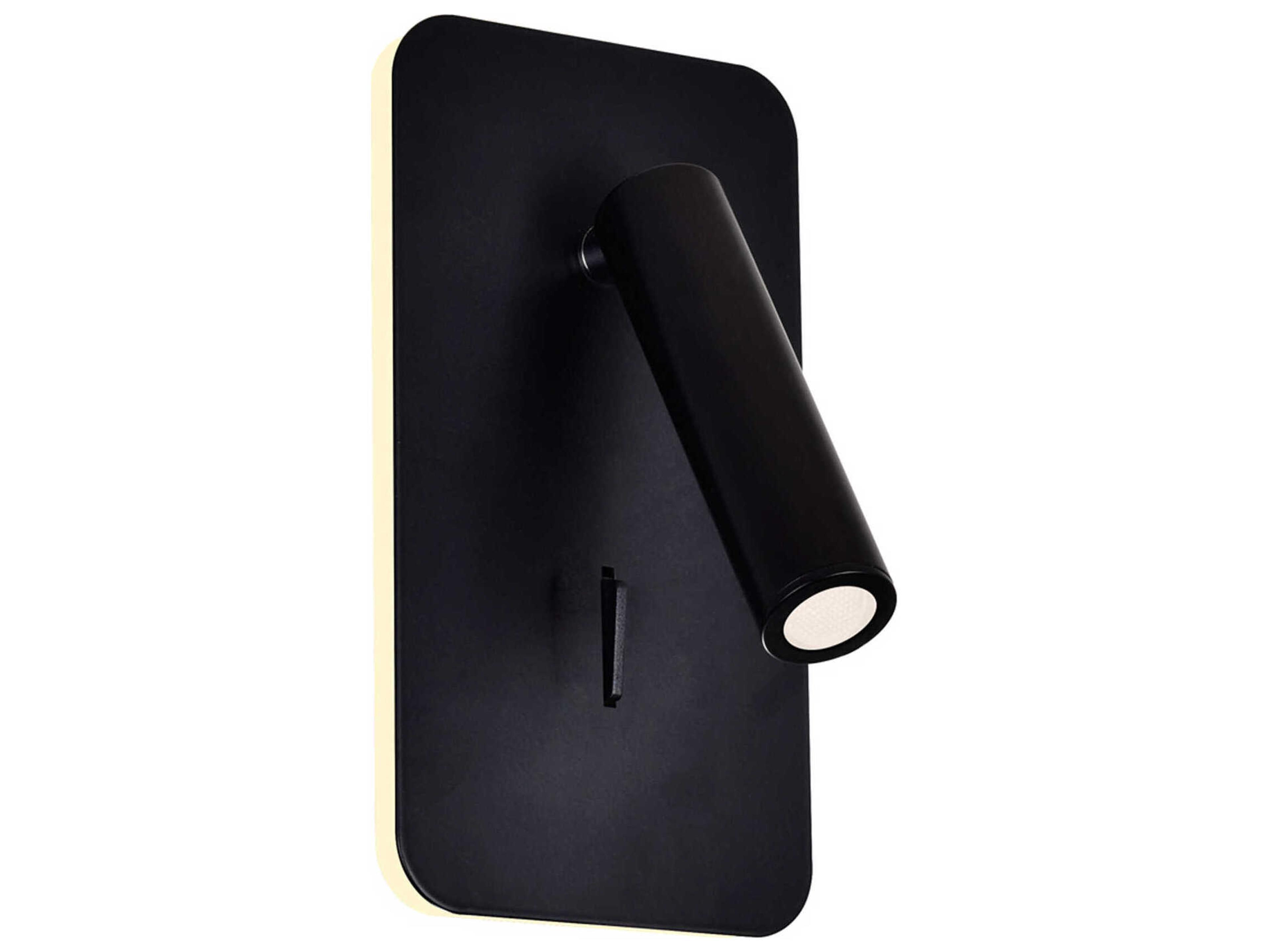 CWI Lighting Private I Matte Black Wall Sconce