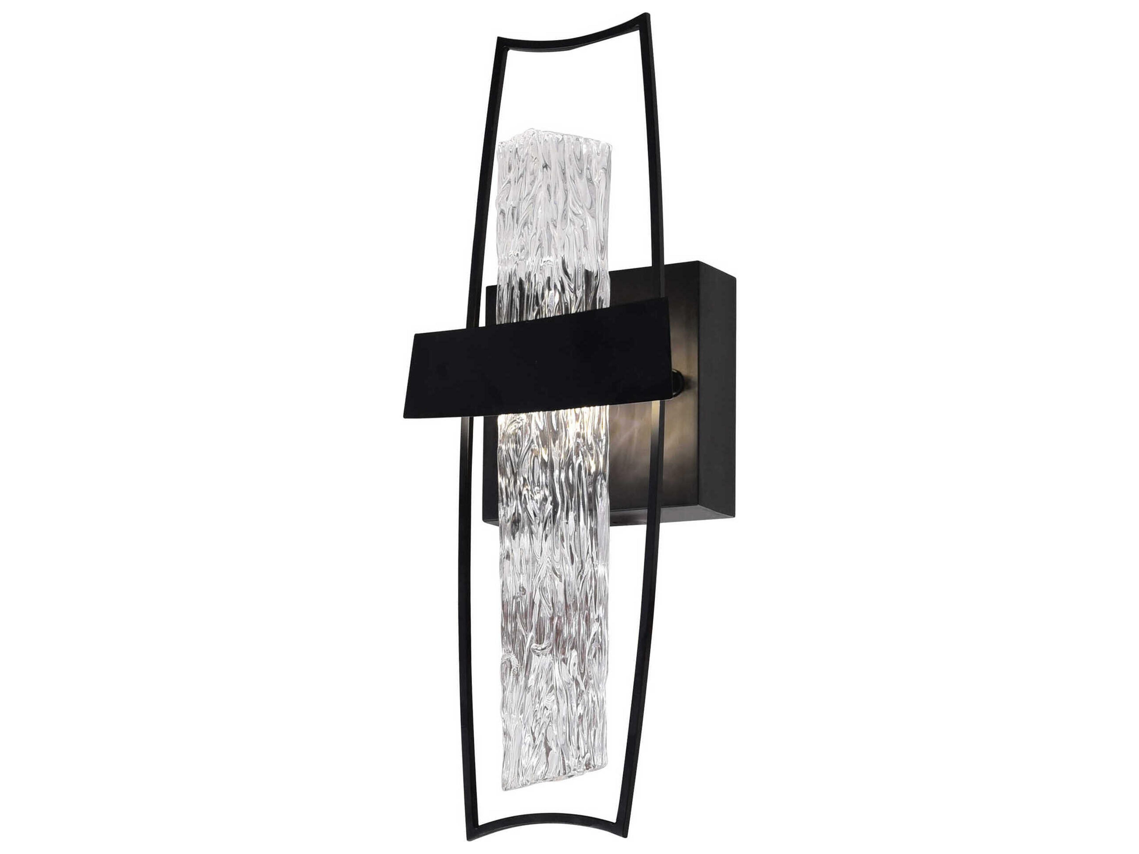 CWI Lighting Guadiana Black Satin Gold Wall Sconce