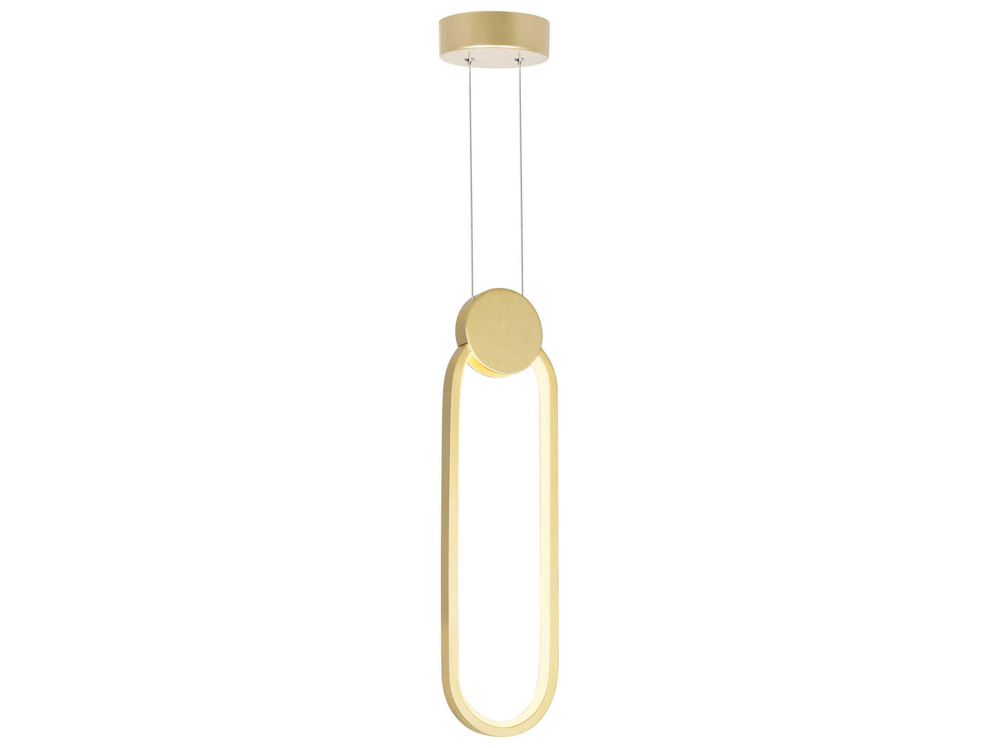 CWI Lighting Pulley Satin Gold Geometric Mini Pendant