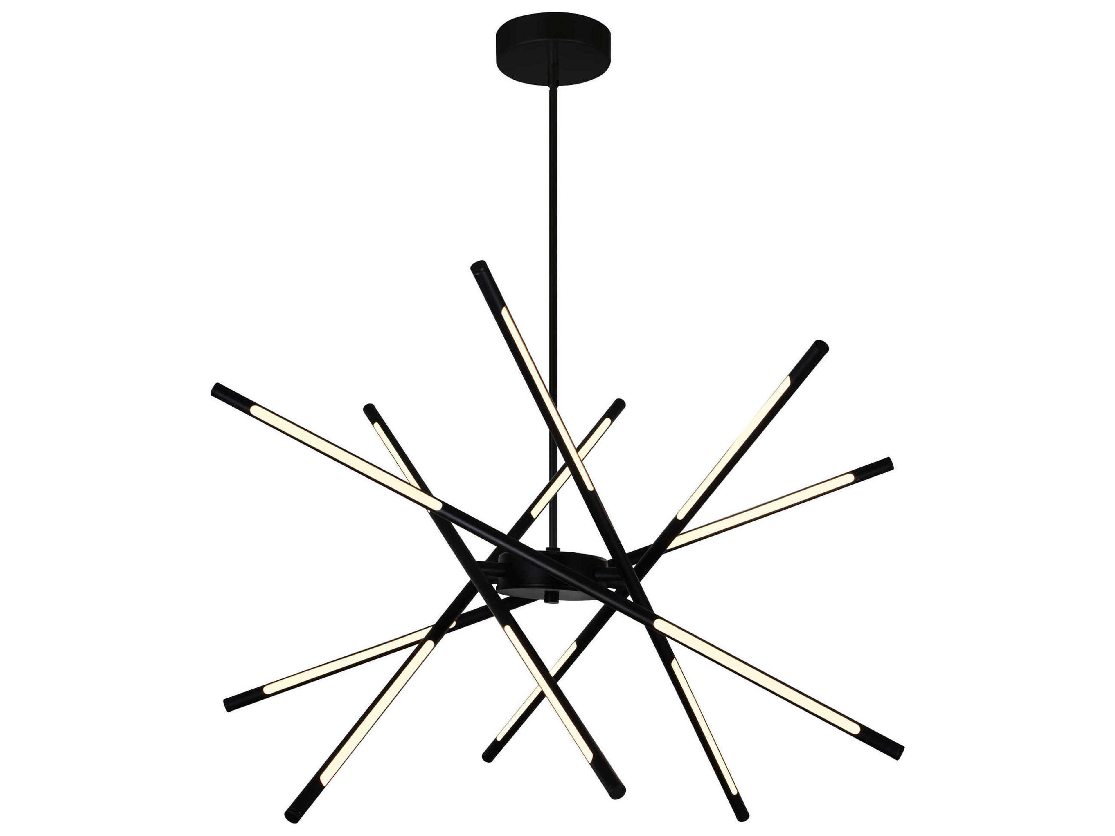 CWI Lighting Oskil Black Sputnik Pendant