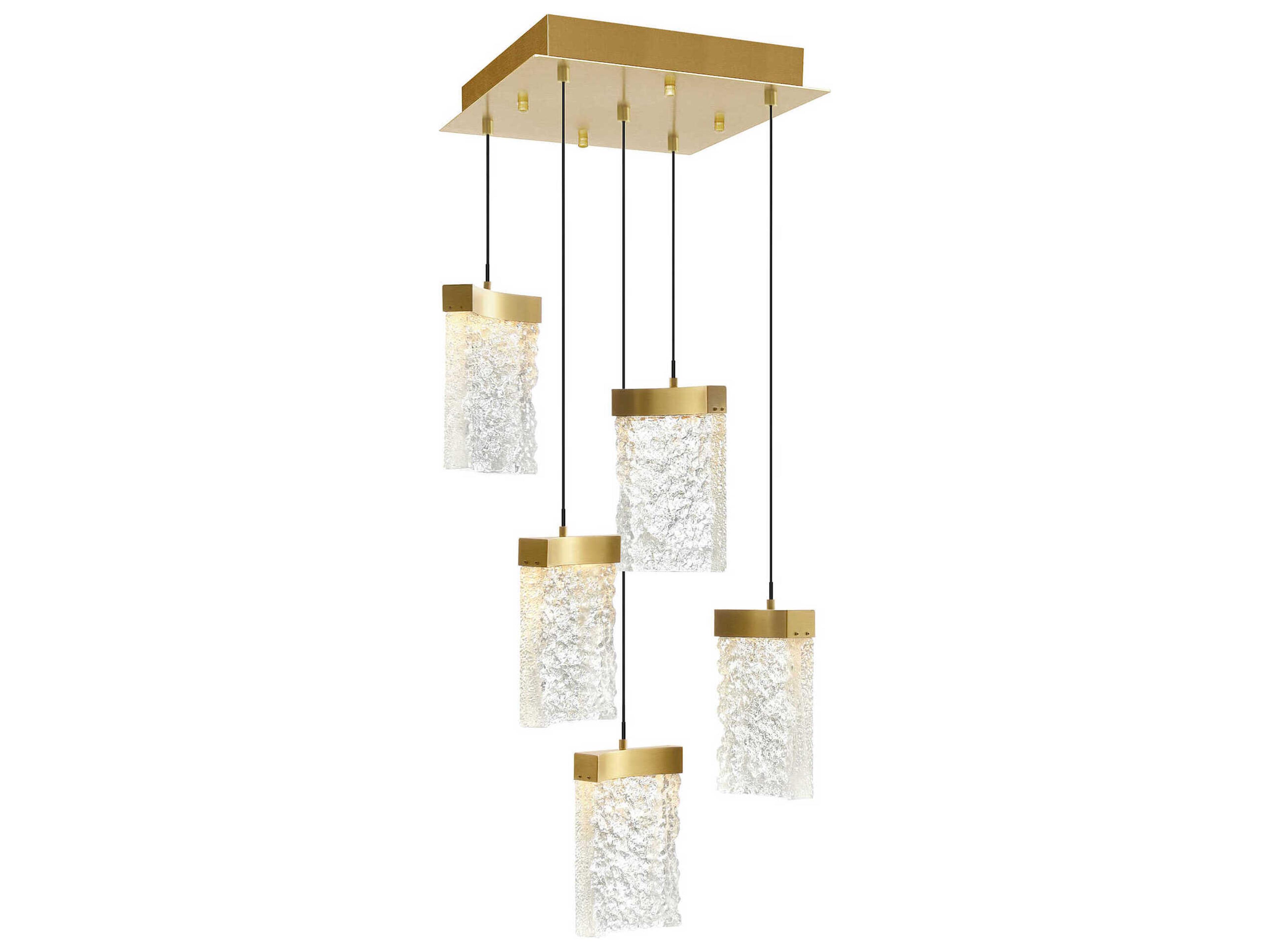 CWI Lighting Lava Brass Mini Pendant