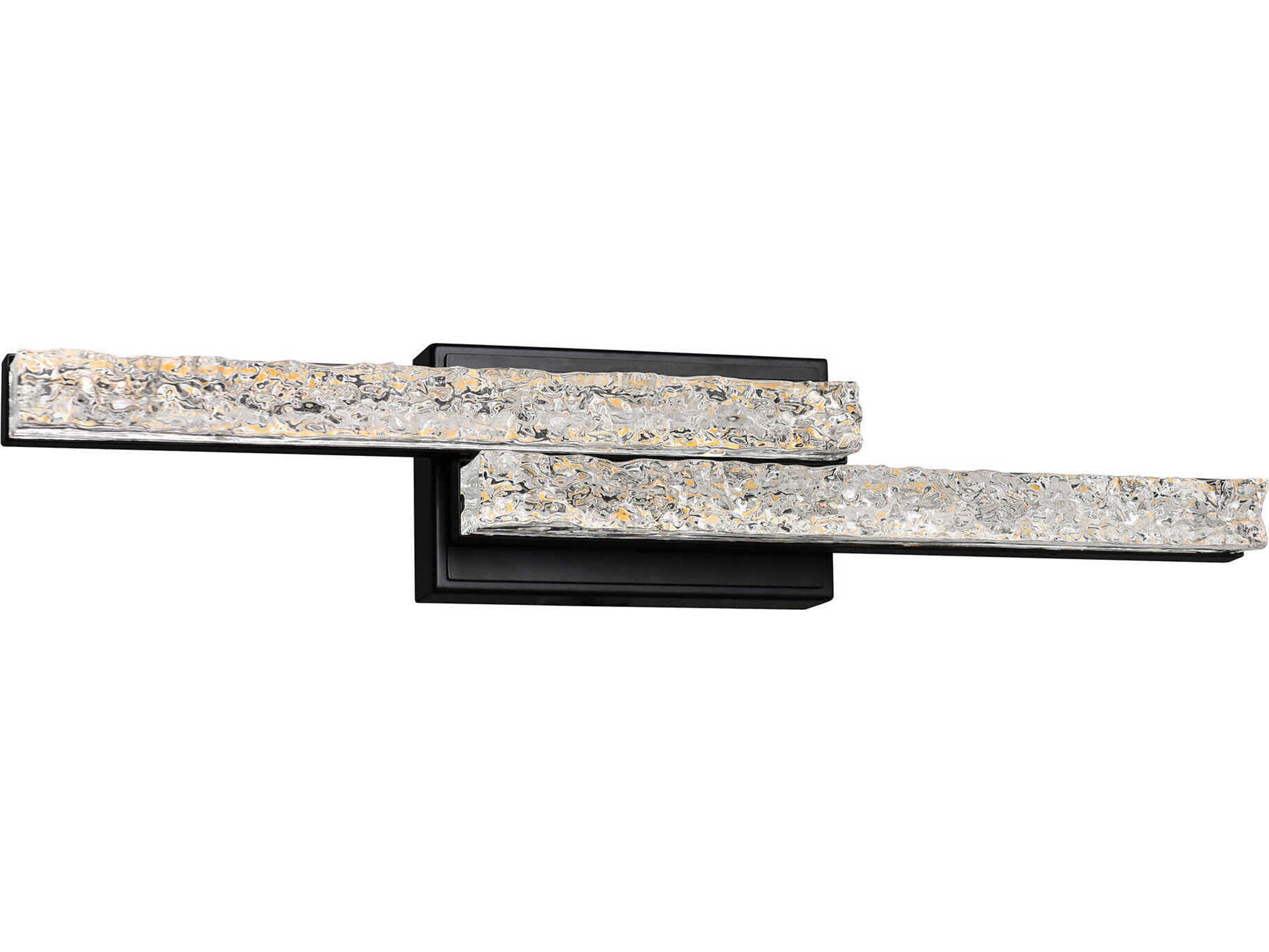 CWI Lighting Stagger Black Vanity Light