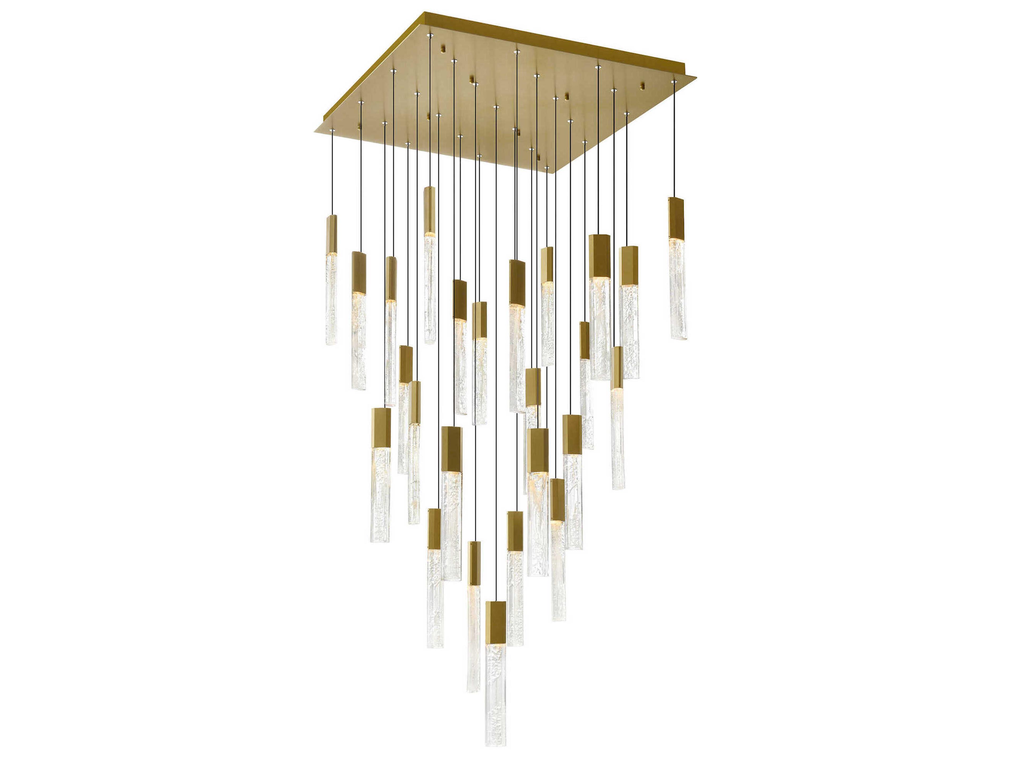 CWI Lighting Greta Brass Linear Pendant