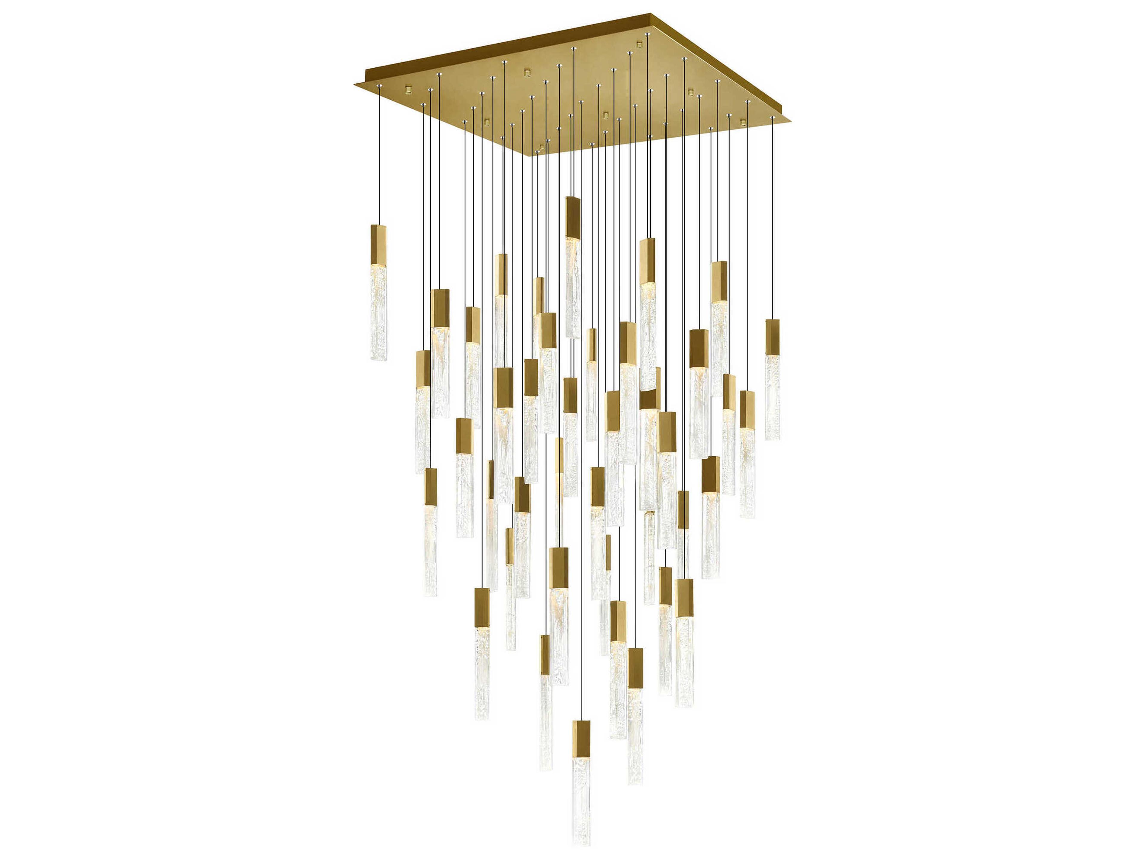 CWI Lighting Greta Brass Linear Pendant