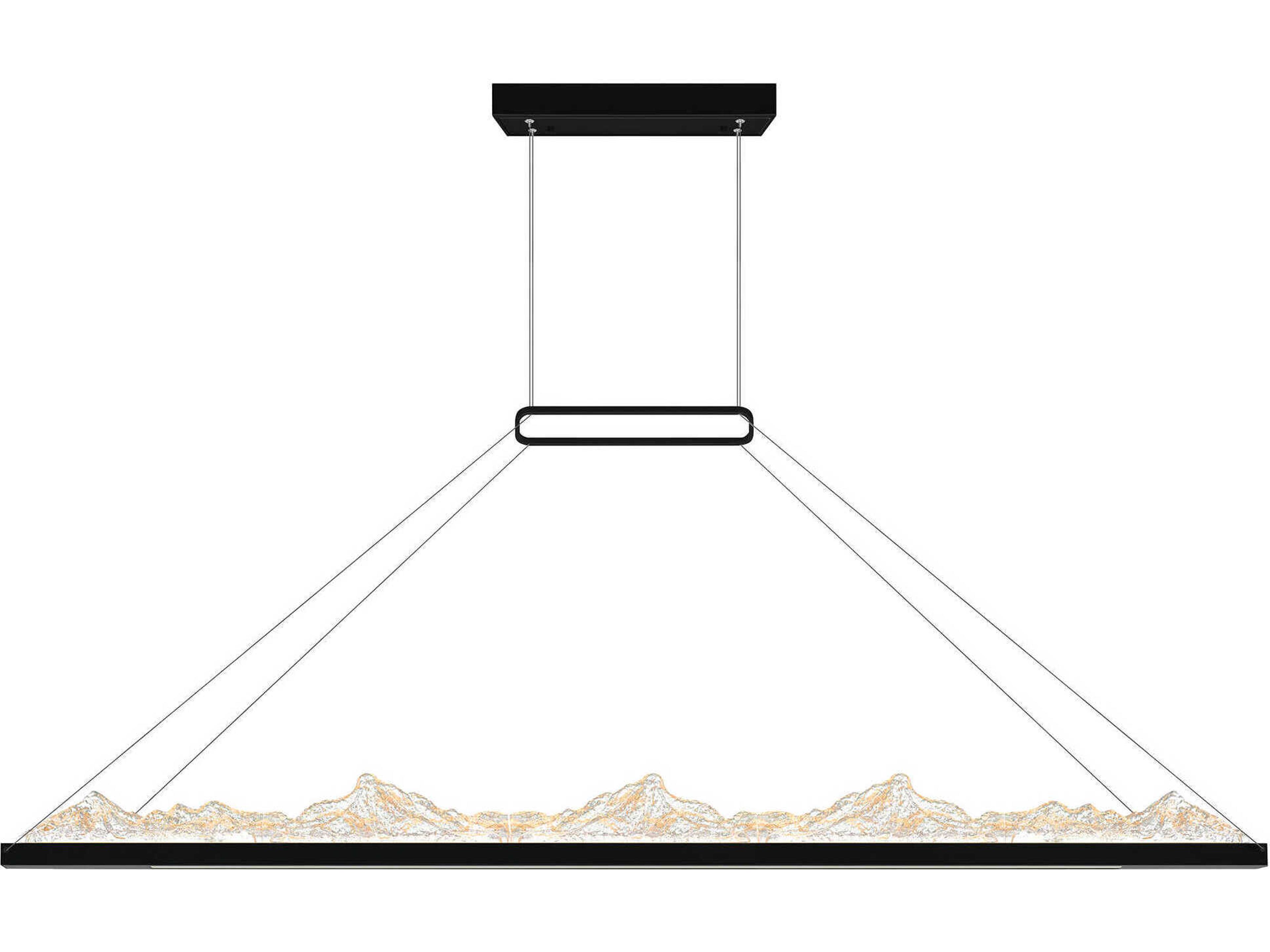 CWI Lighting Himalayas Black Island Pendant