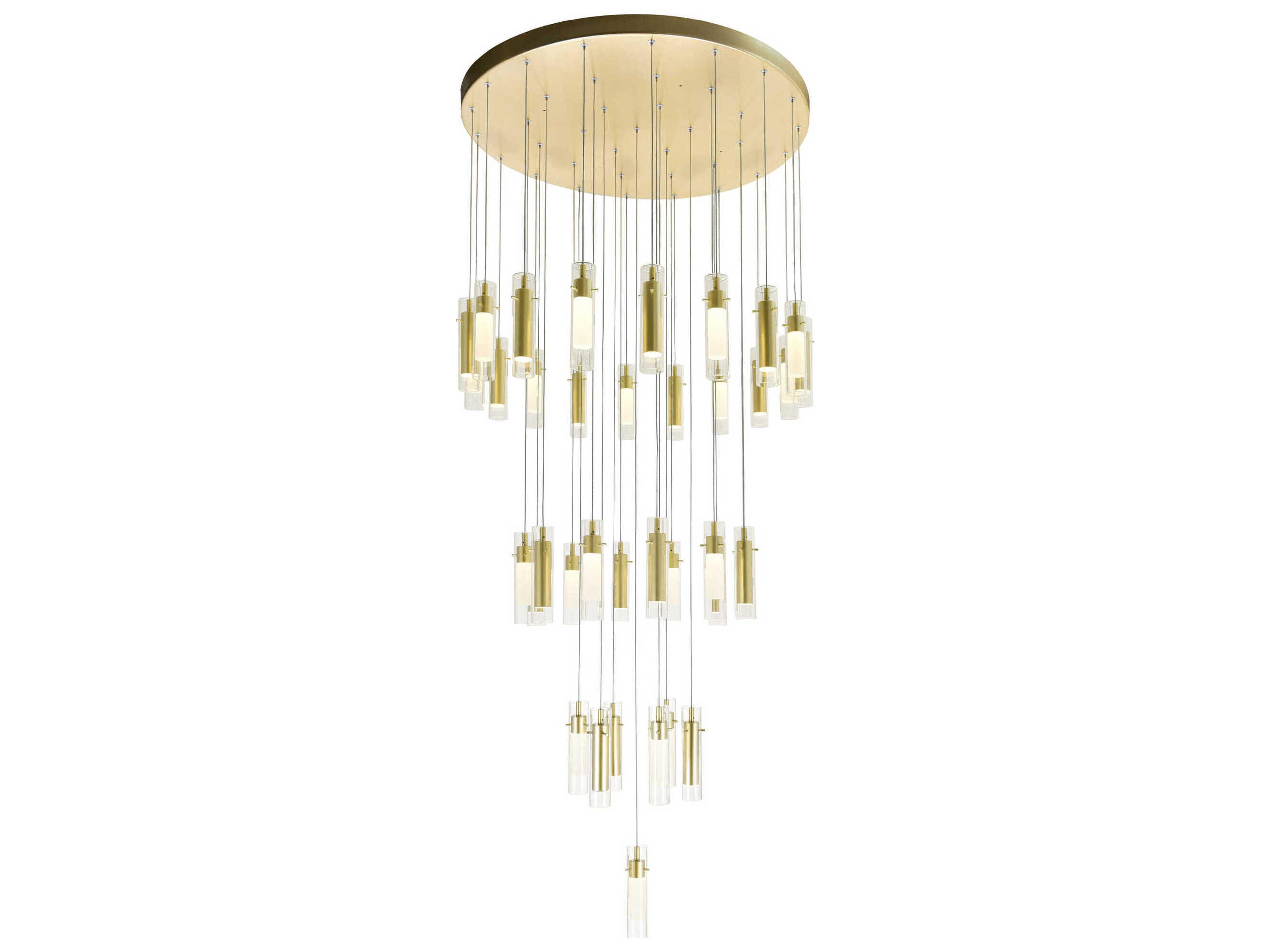 CWI Lighting Olinda Satin Gold Pendant