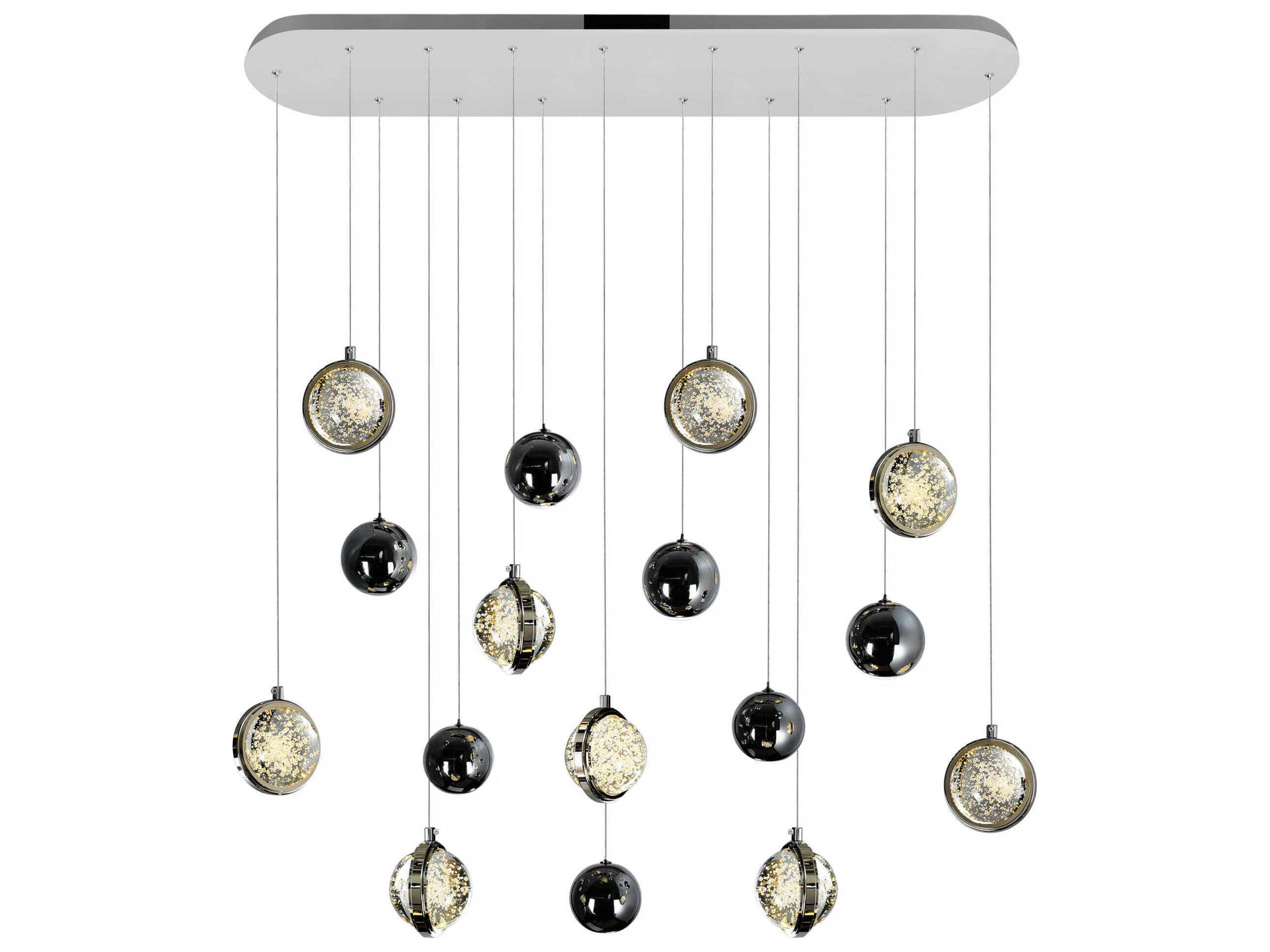 CWI Lighting Salvador Polished Nickel Globe Island Pendant