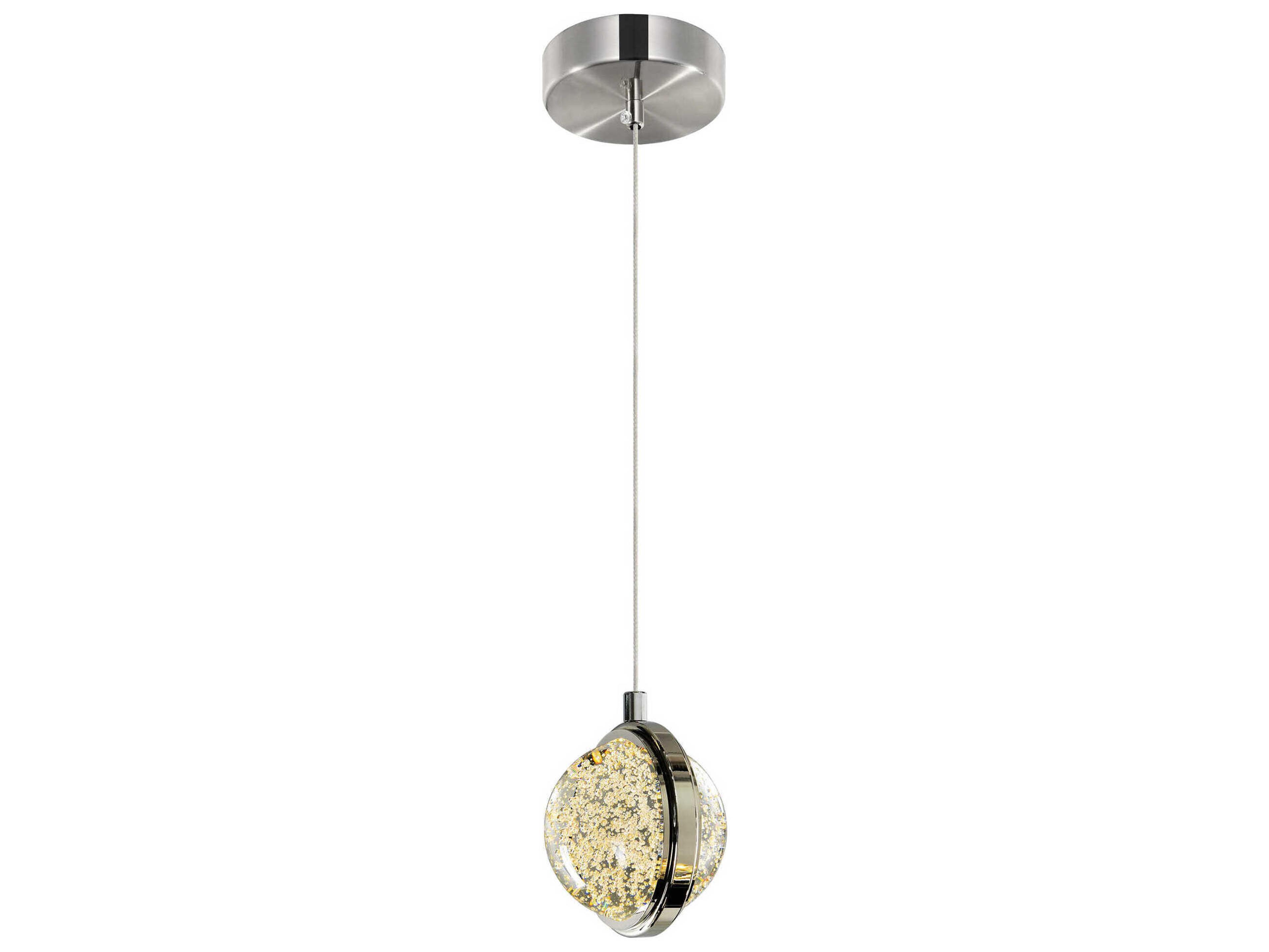 Salvador Polished Nickel Globe Mini Pendant