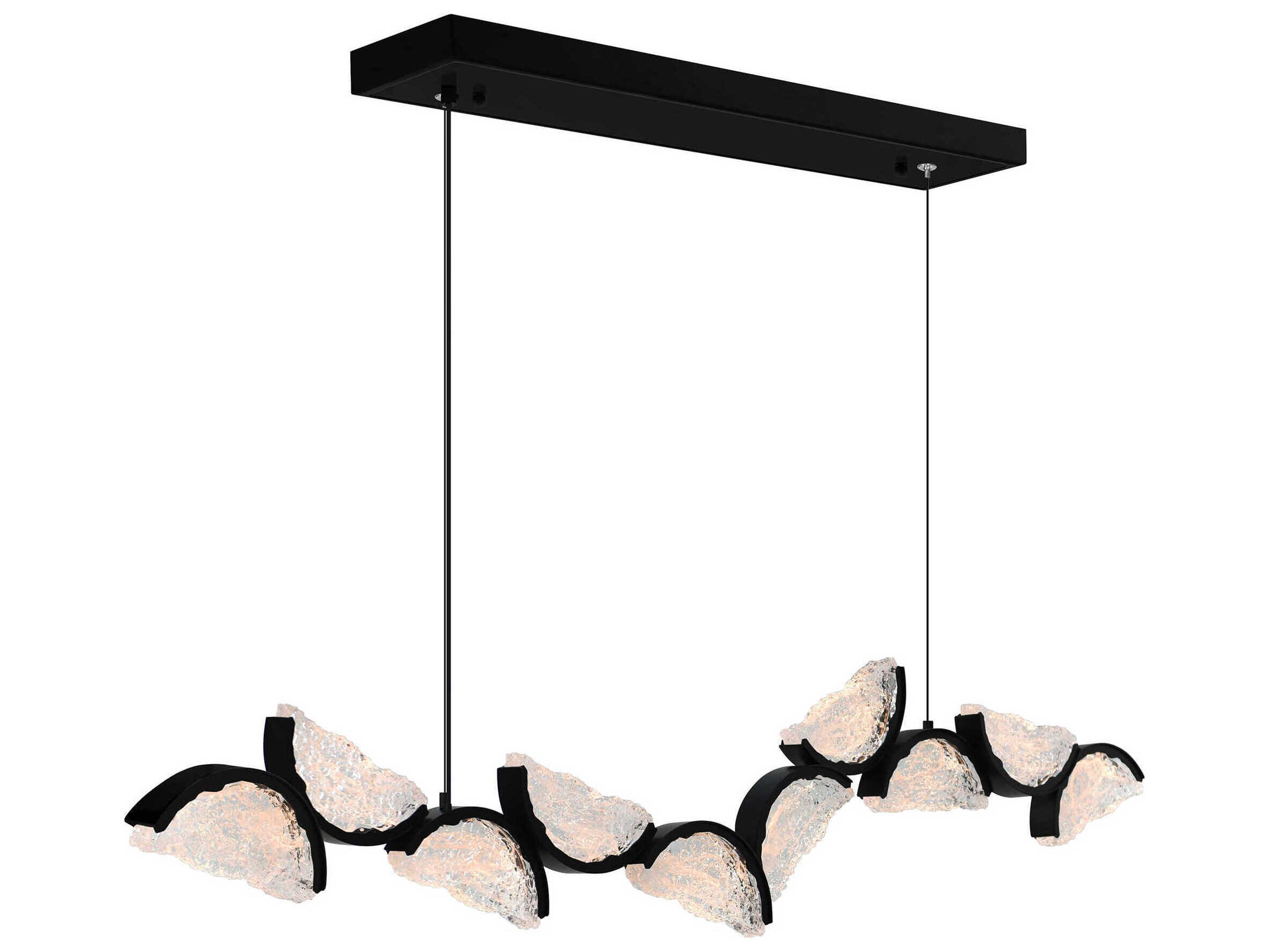 CWI Lighting Moon Black Island Pendant