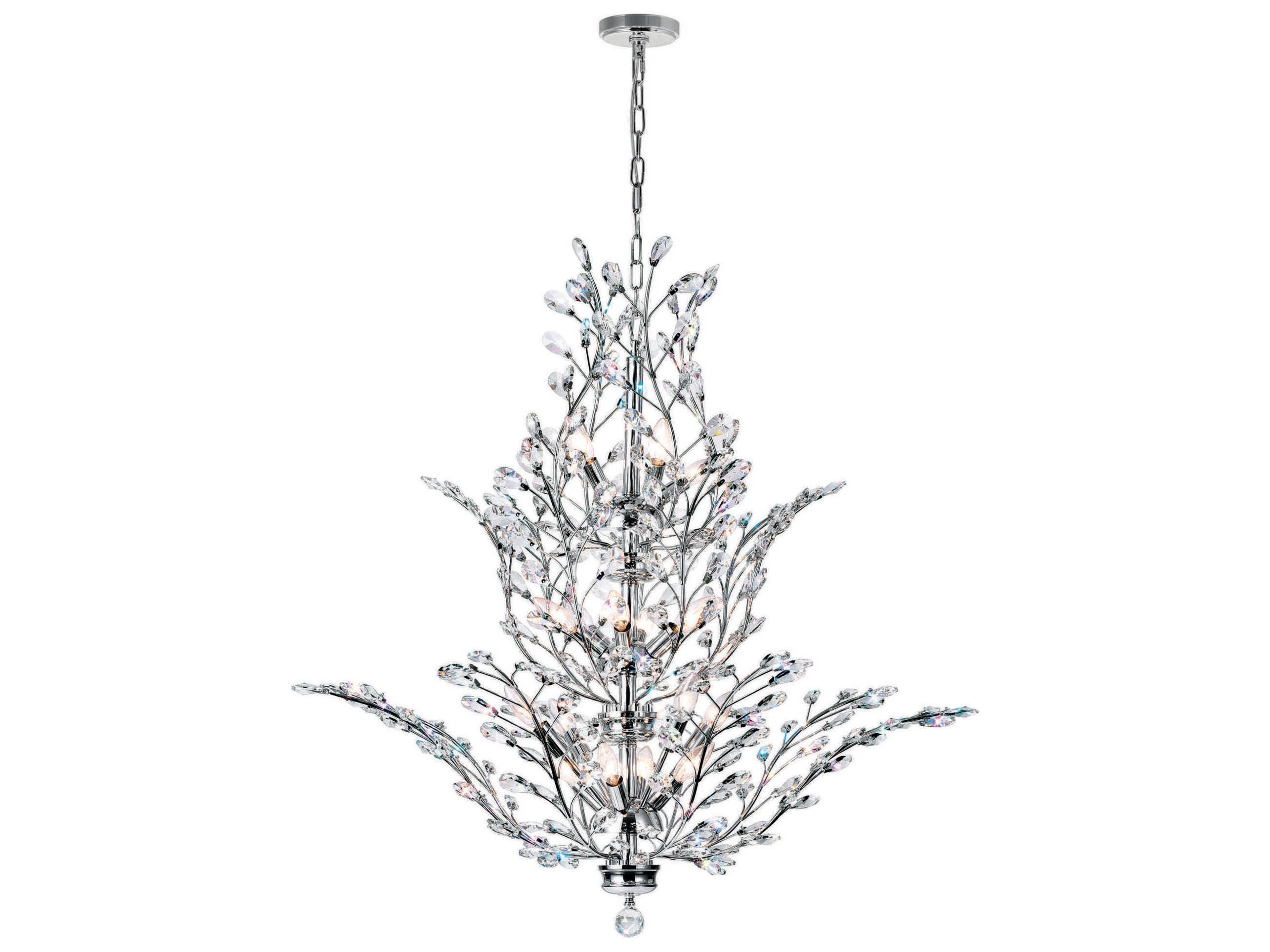 CWI Lighting Ivy 18-Light Chrome Chandelier