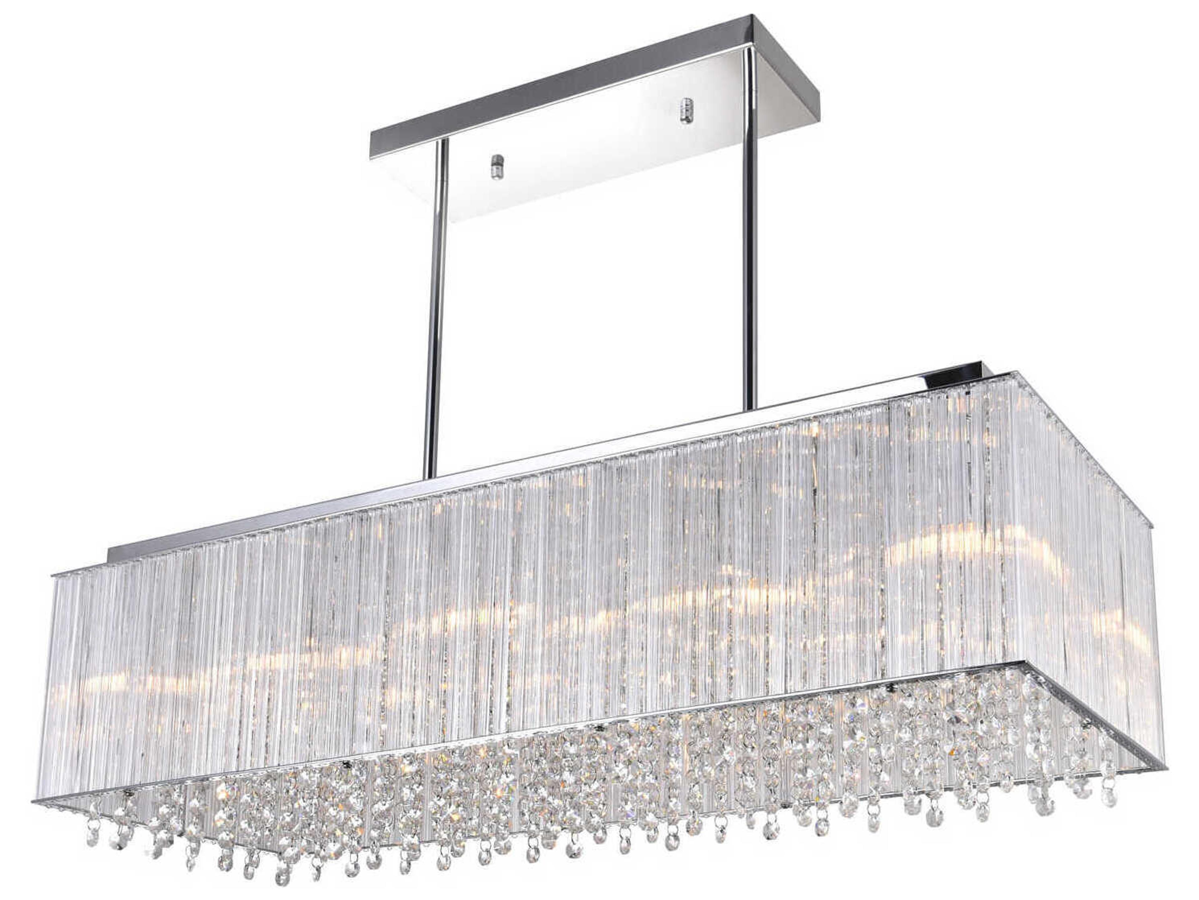 CWI Lighting Spring Morning 10-Light Chrome Island Pendant