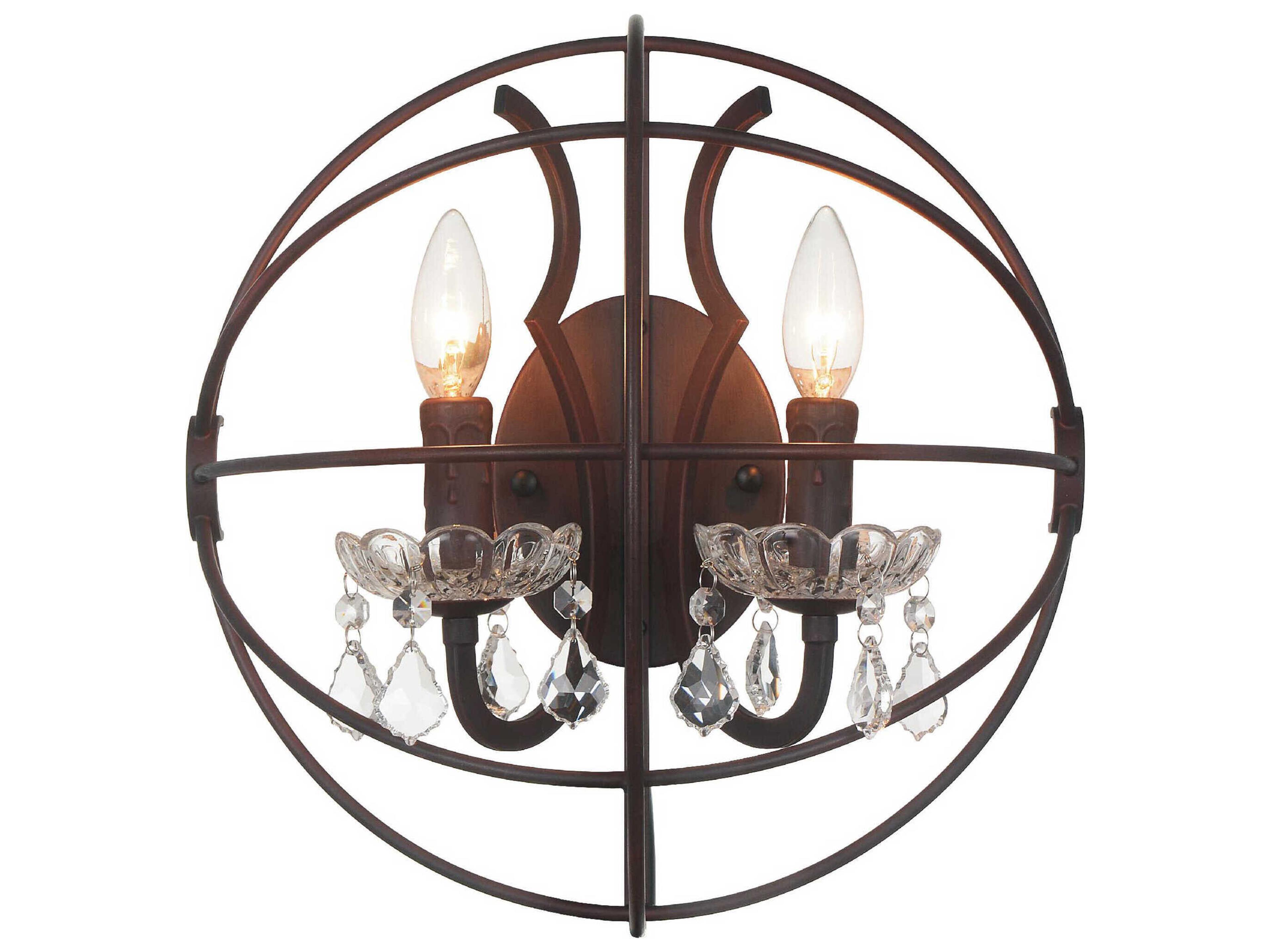 CWI Lighting Campechia 12-Light Brown Vanity Light