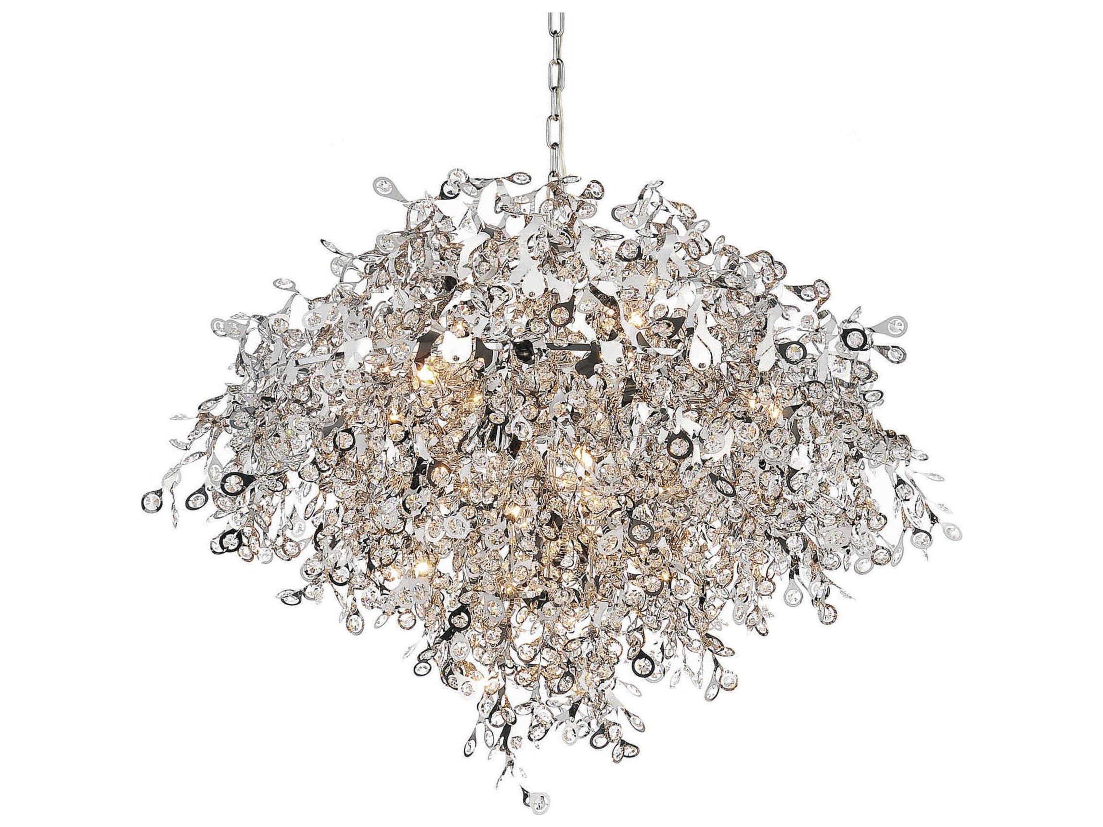 CWI Lighting Flurry 17-Light Chrome Chandelier