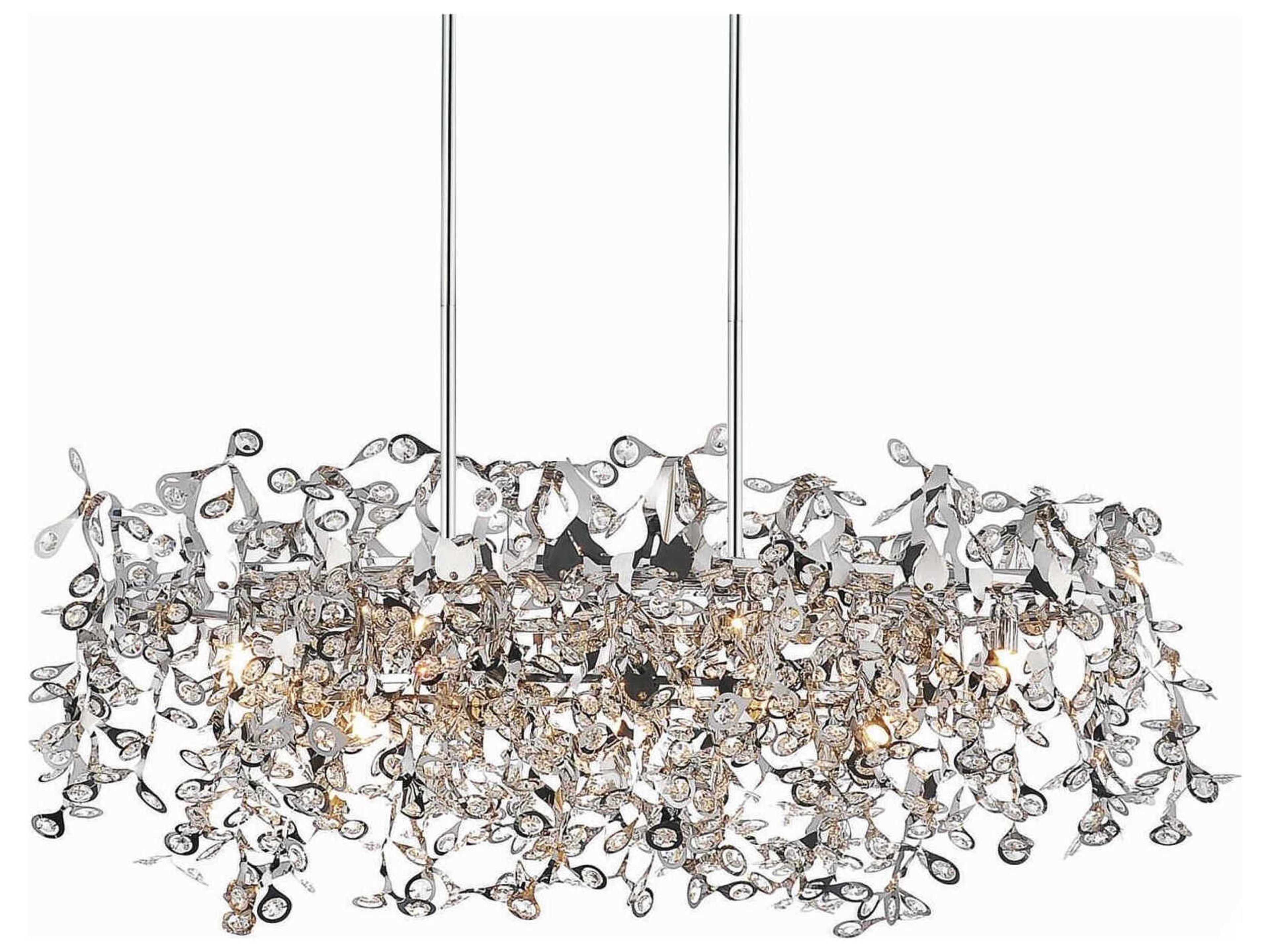 CWI Lighting Flurry 7-Light Chrome Island Pendant