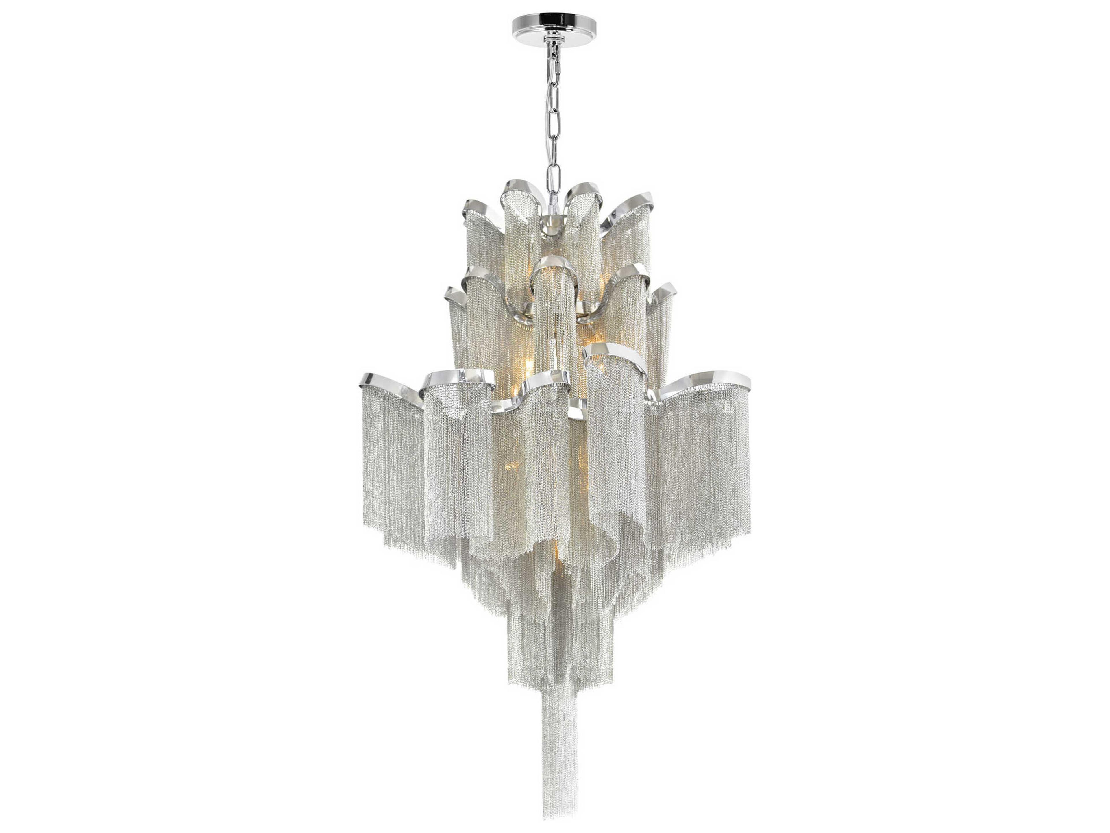 CWI Lighting Daisy 16-Light Chrome Chandelier